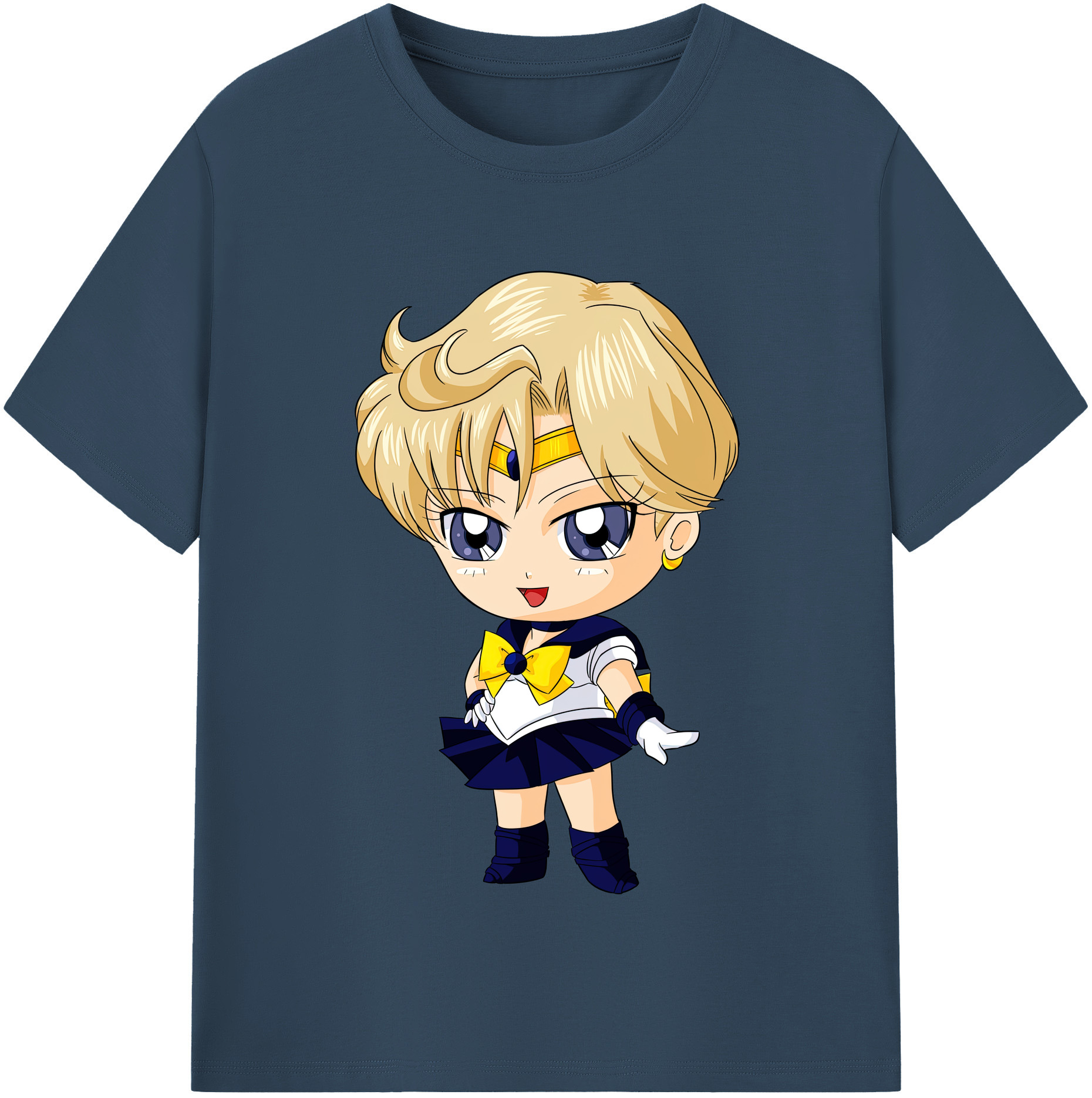 （画像用） 美少女戦士セーラームーン 天王はるか Sailor Moon Tenoh Haruka レディースカジュアルプリントTシャツ（綿100％）