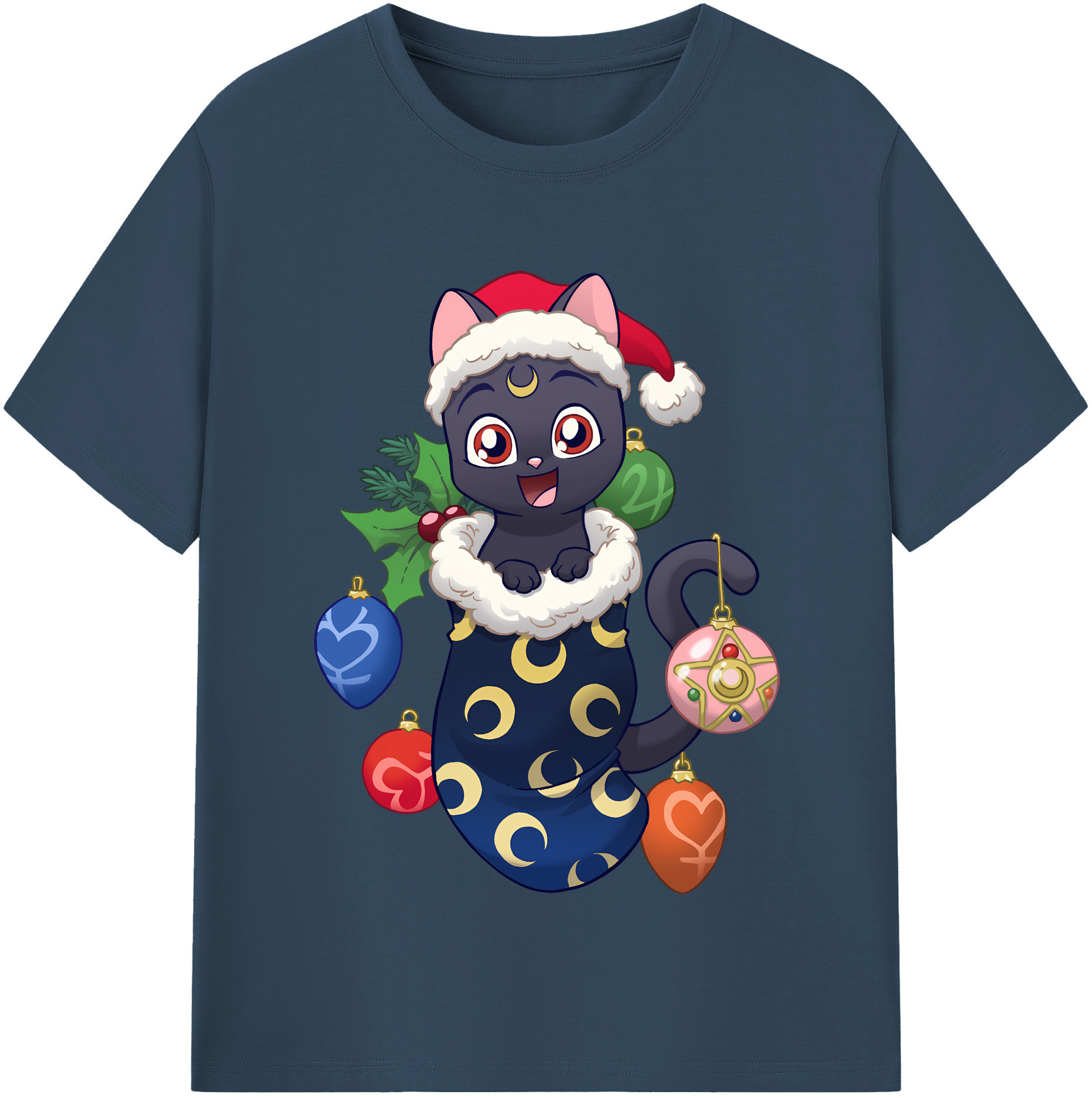 （画像用） 美少女戦士セーラームーン Sailor Moon レディースカジュアルプリントTシャツ（綿100％）