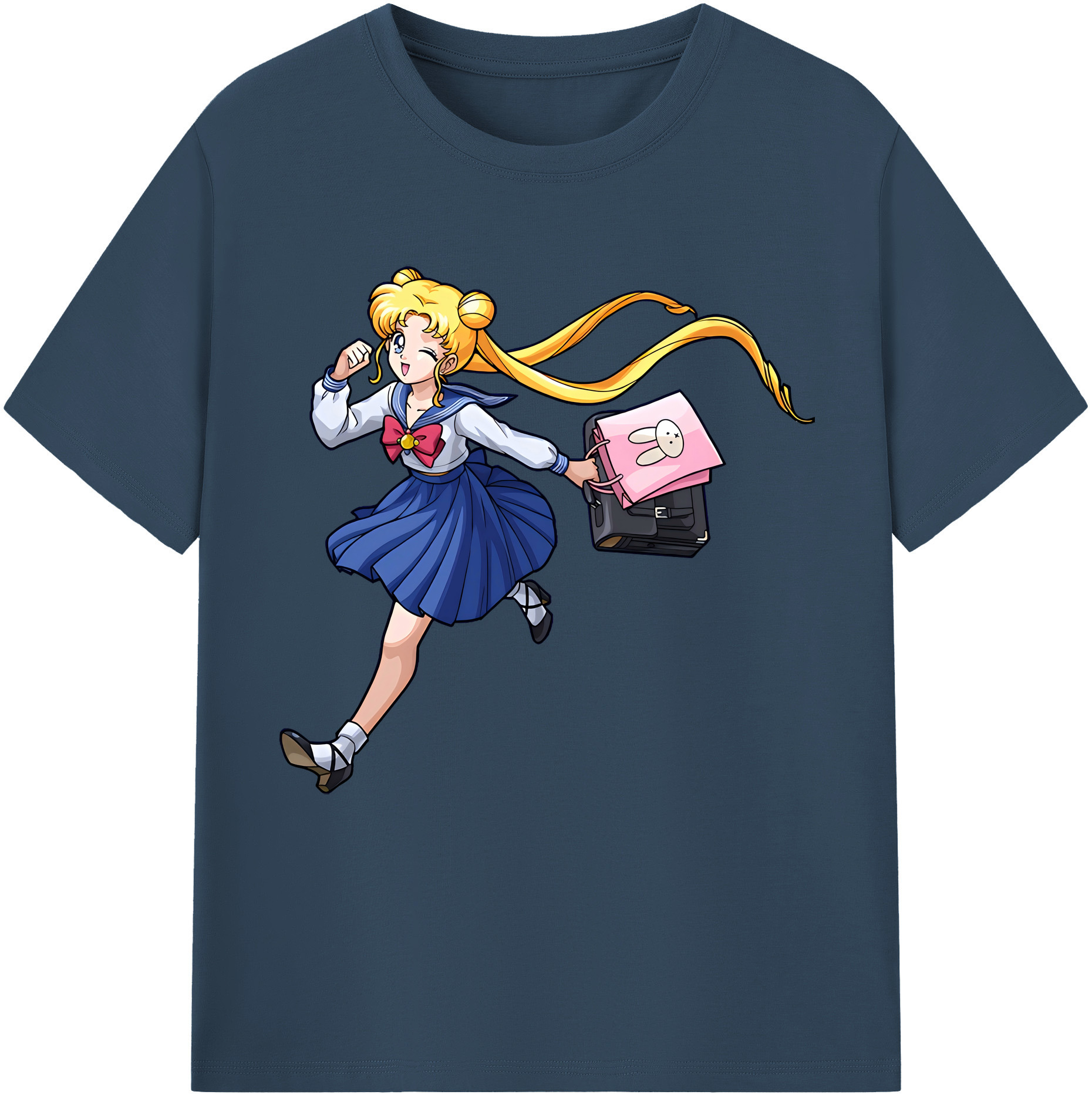 （画像用） 美少女戦士セーラームーン 愛野 美奈子 あいの みなこ Sailor Moon Aino Minako レディースカジュアルプリントTシャツ（綿100％）
