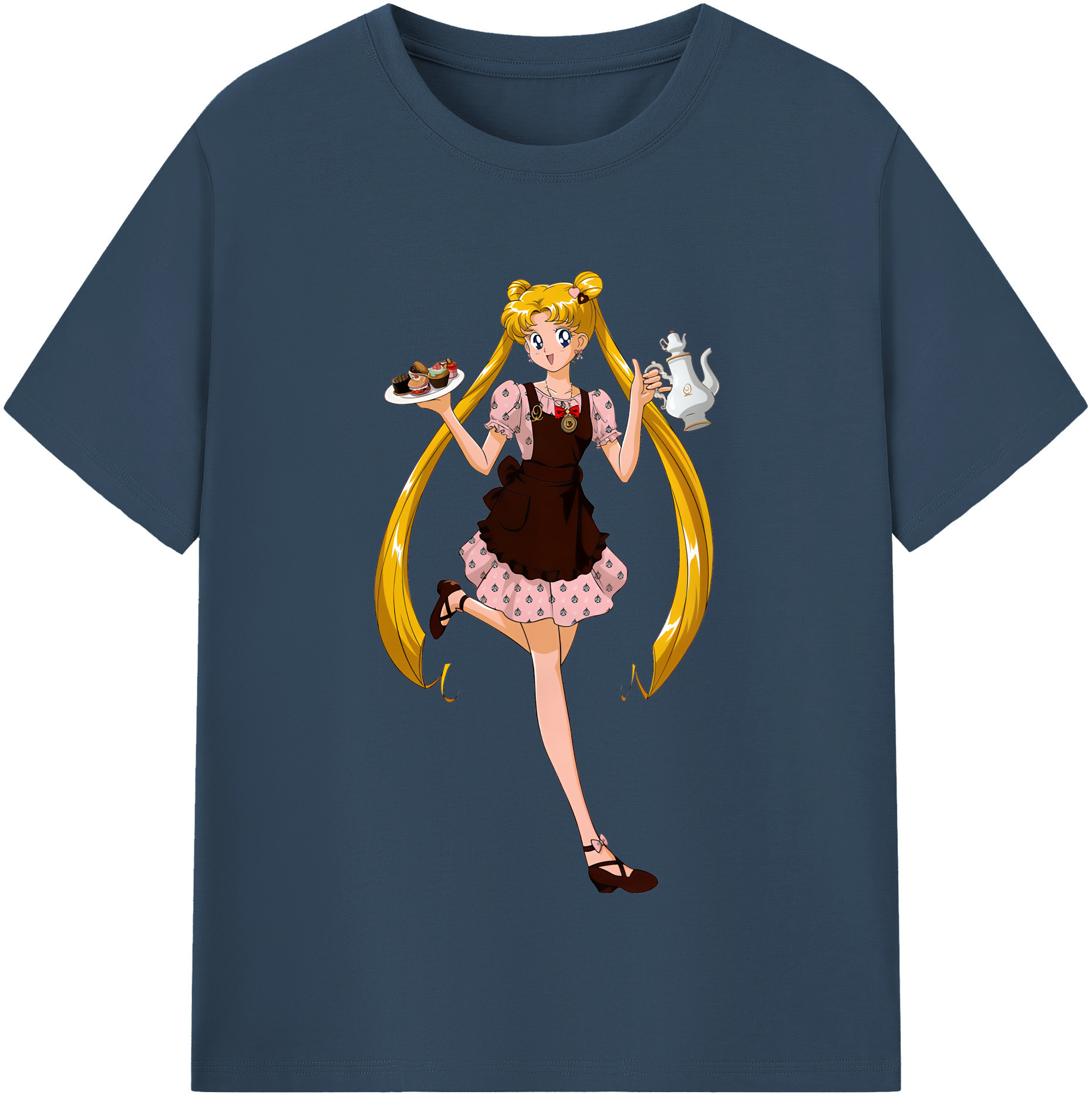 （画像用） 美少女戦士セーラームーン 愛野 美奈子 あいの みなこ Sailor Moon Aino Minako レディースカジュアルプリントTシャツ（綿100％）