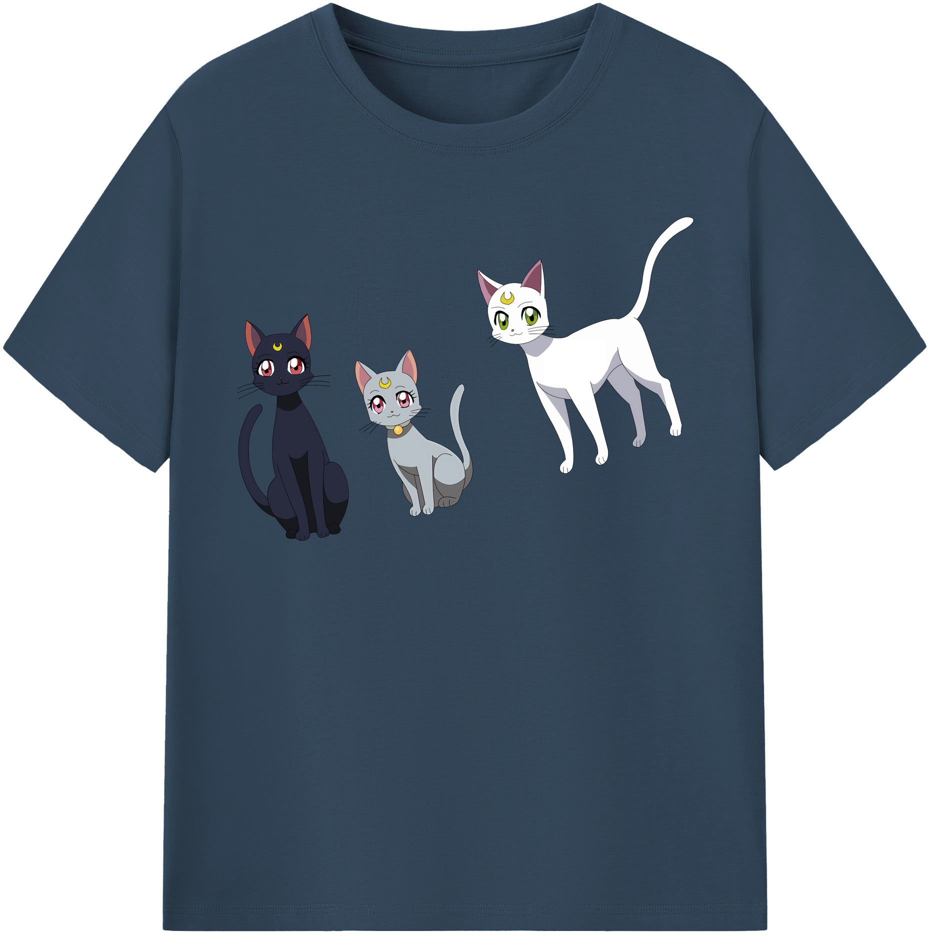 （画像用） 美少女戦士セーラームーン Sailor Moon レディースカジュアルプリントTシャツ（綿100％）