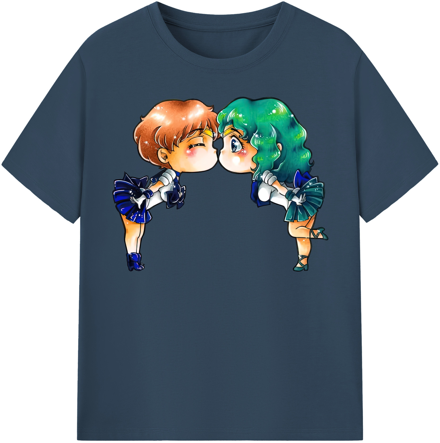（画像用） 美少女戦士セーラームーン 天王はるか Sailor Moon Tenoh Haruka レディースカジュアルプリントTシャツ（綿100％）