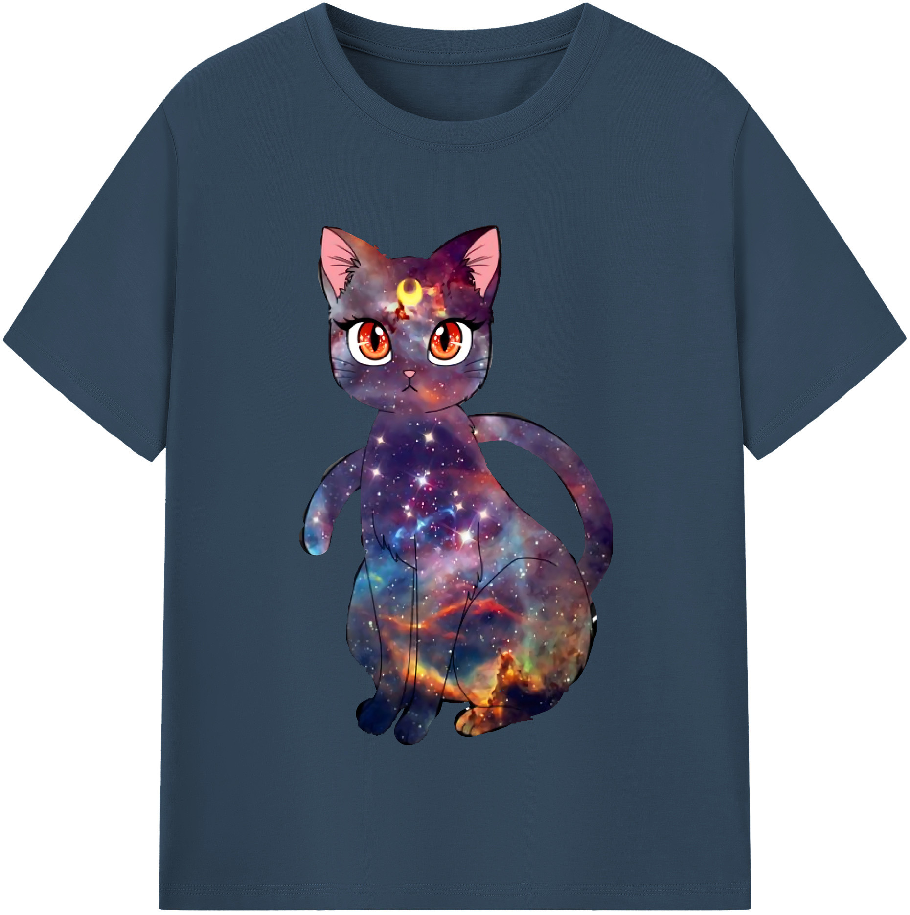 （画像用） 美少女戦士セーラームーン Sailor Moon レディースカジュアルプリントTシャツ（綿100％）