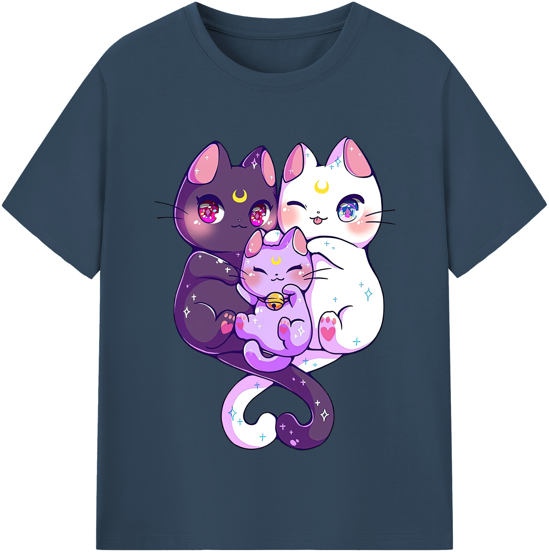 （画像用） 美少女戦士セーラームーン Sailor Moon レディースカジュアルプリントTシャツ（綿100％）