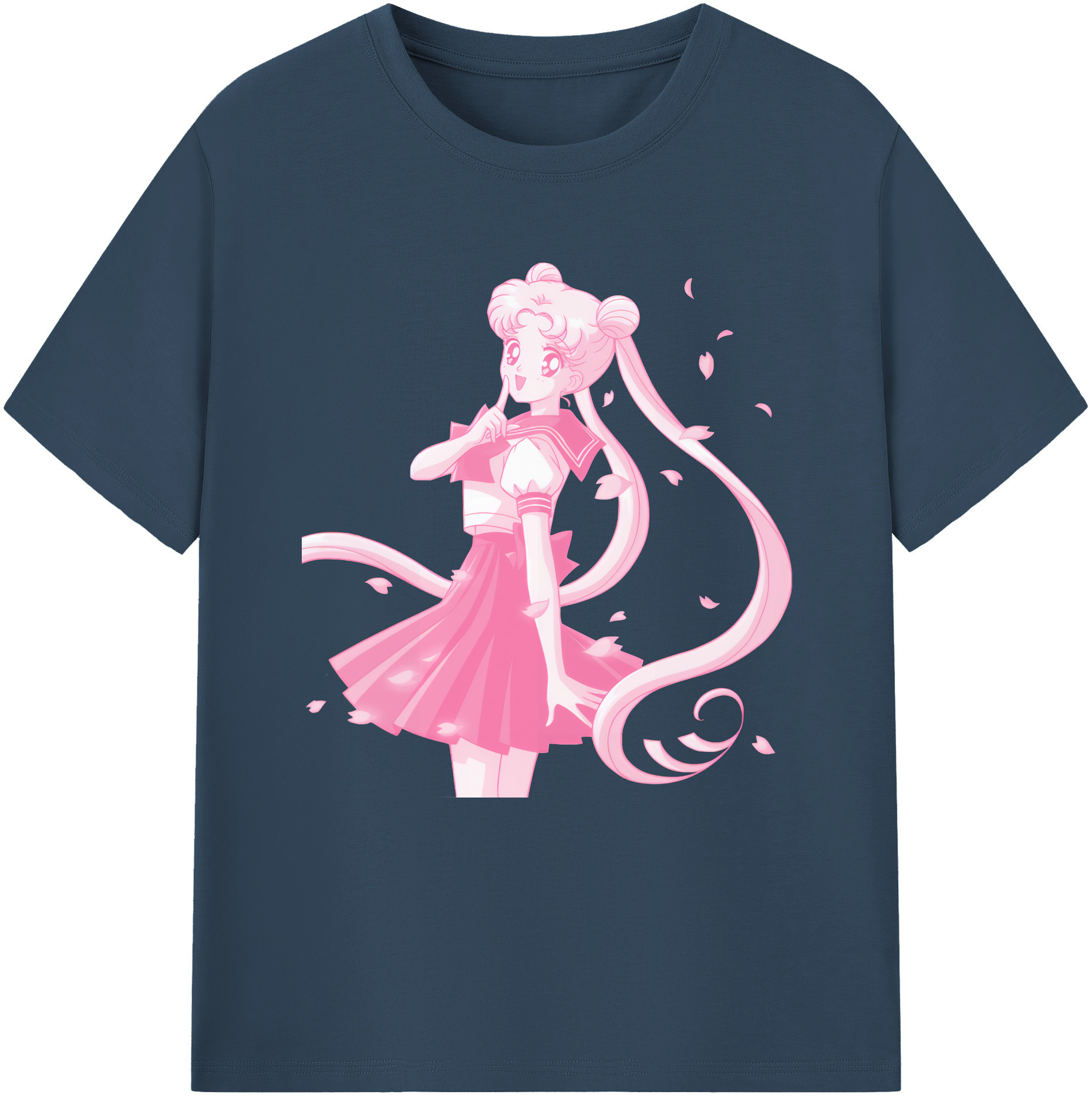 （画像用） 美少女戦士セーラームーン 愛野 美奈子 あいの みなこ Sailor Moon Aino Minako レディースカジュアルプリントTシャツ（綿100％）