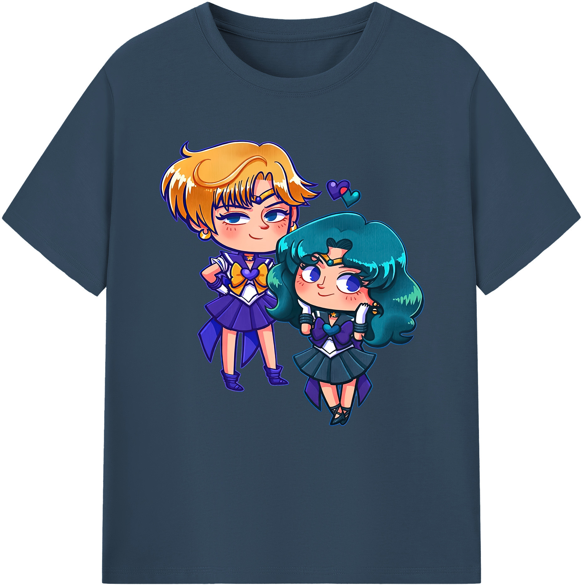 （画像用） 美少女戦士セーラームーン 天王はるか Sailor Moon Tenoh Haruka レディースカジュアルプリントTシャツ（綿100％）