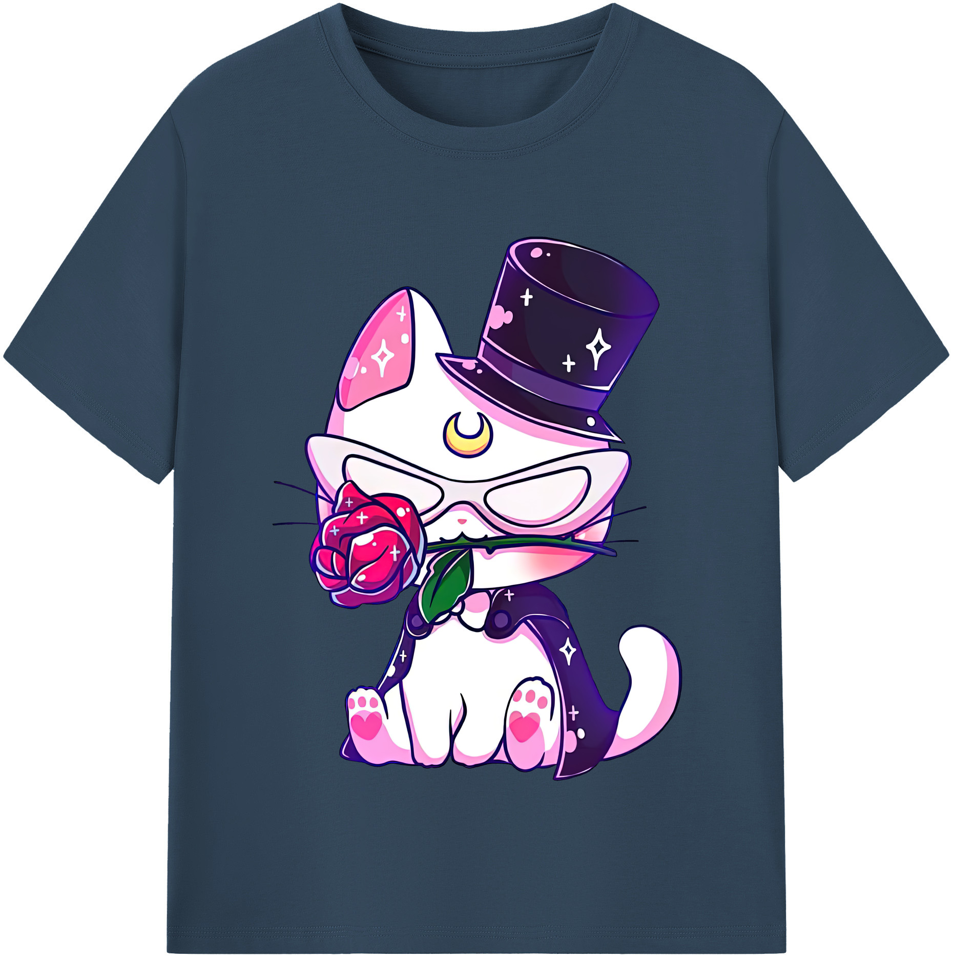 （画像用） 美少女戦士セーラームーン Sailor Moon レディースカジュアルプリントTシャツ（綿100％）