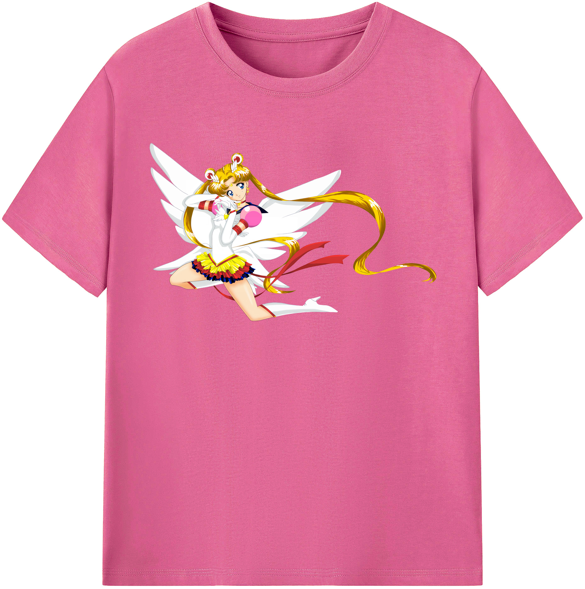 （画像用） 美少女戦士セーラームーン 月野 うさぎ つきの うさぎ Sailor Moon Tsukino Usagi レディースカジュアルプリントTシャツ（綿100％）