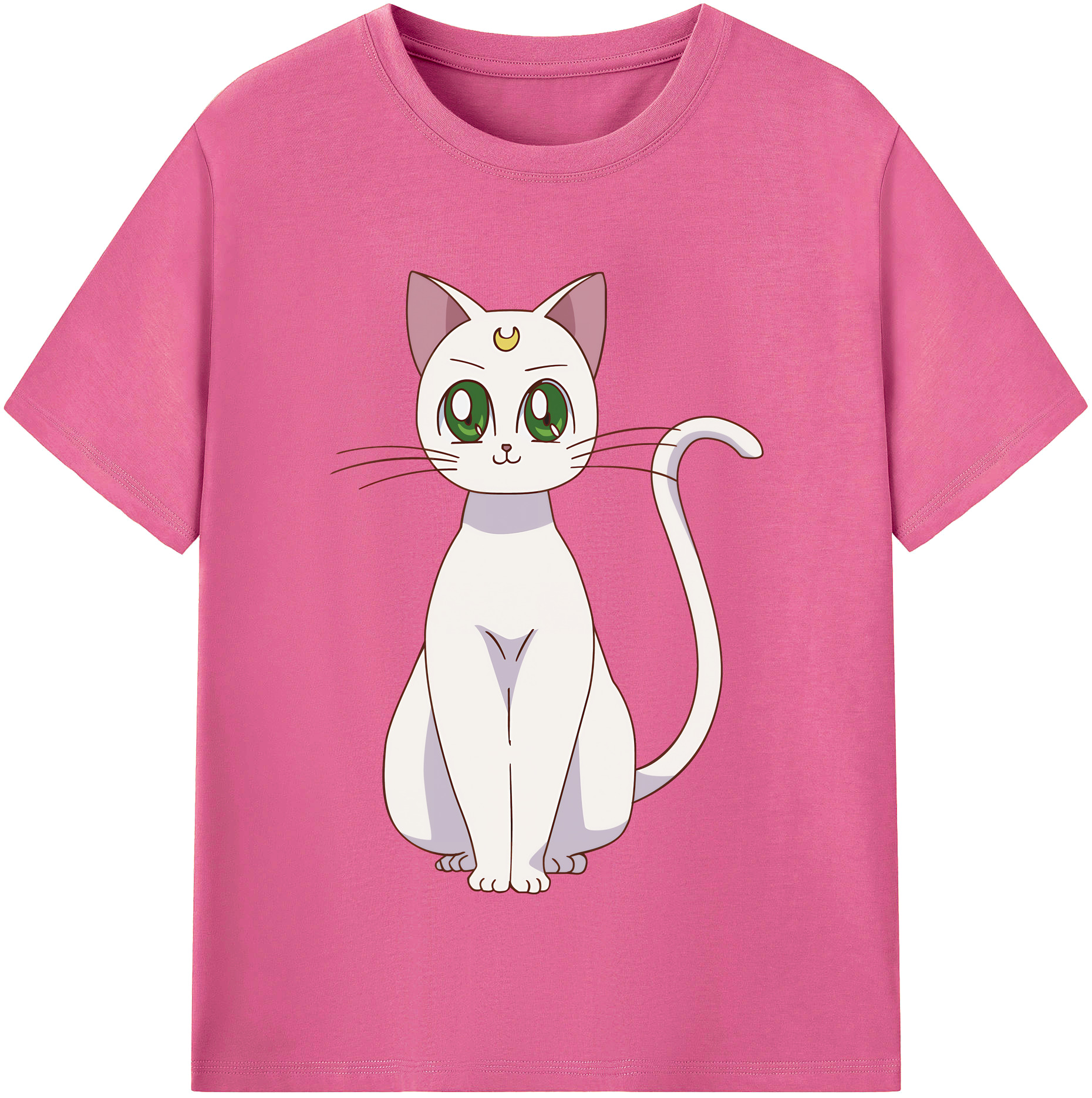 （画像用） 美少女戦士セーラームーン Sailor Moon レディースカジュアルプリントTシャツ（綿100％）