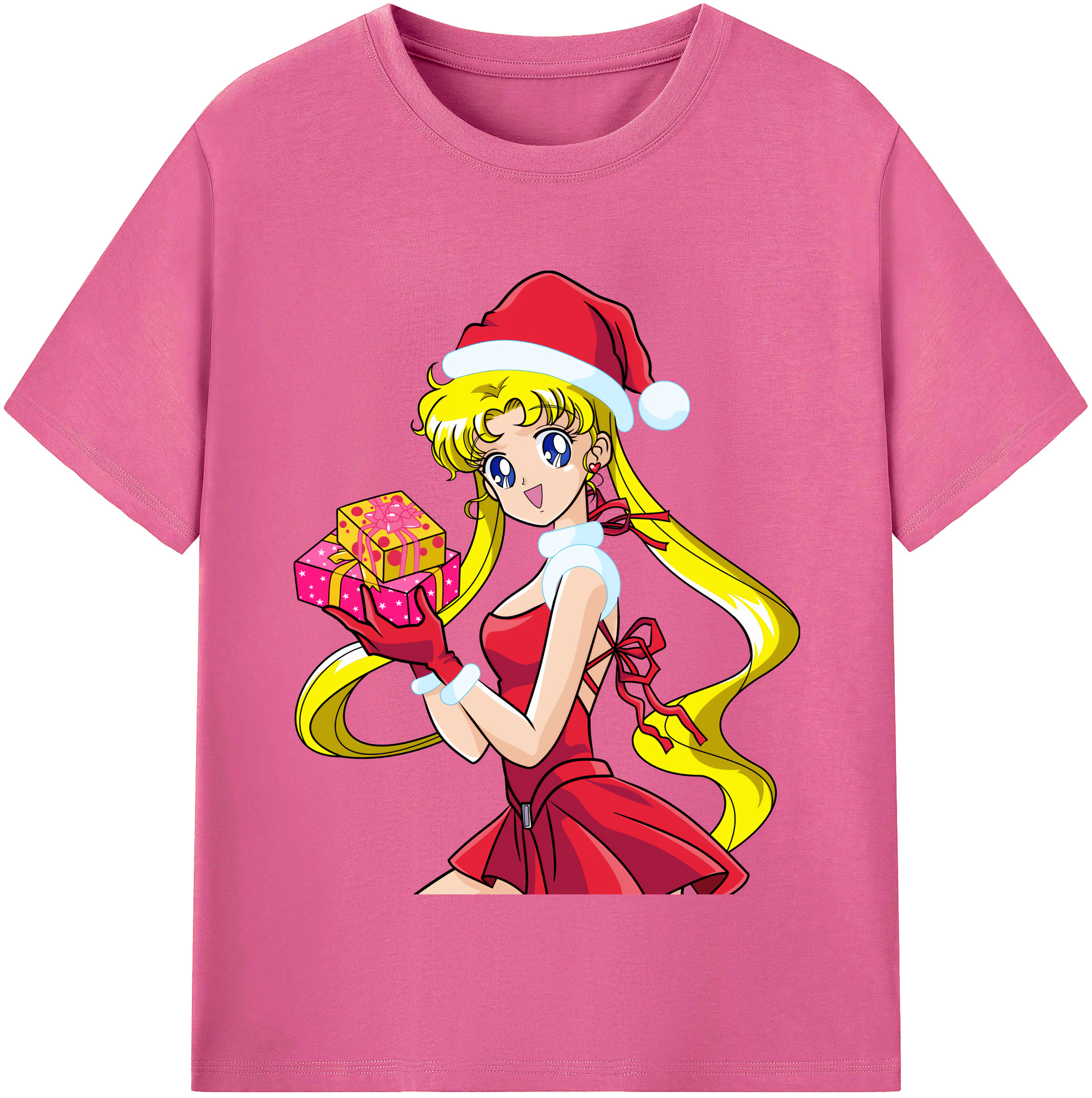 （画像用） 美少女戦士セーラームーン 月野 うさぎ つきの うさぎ Sailor Moon Tsukino Usagi レディースカジュアルプリントTシャツ（綿100％）
