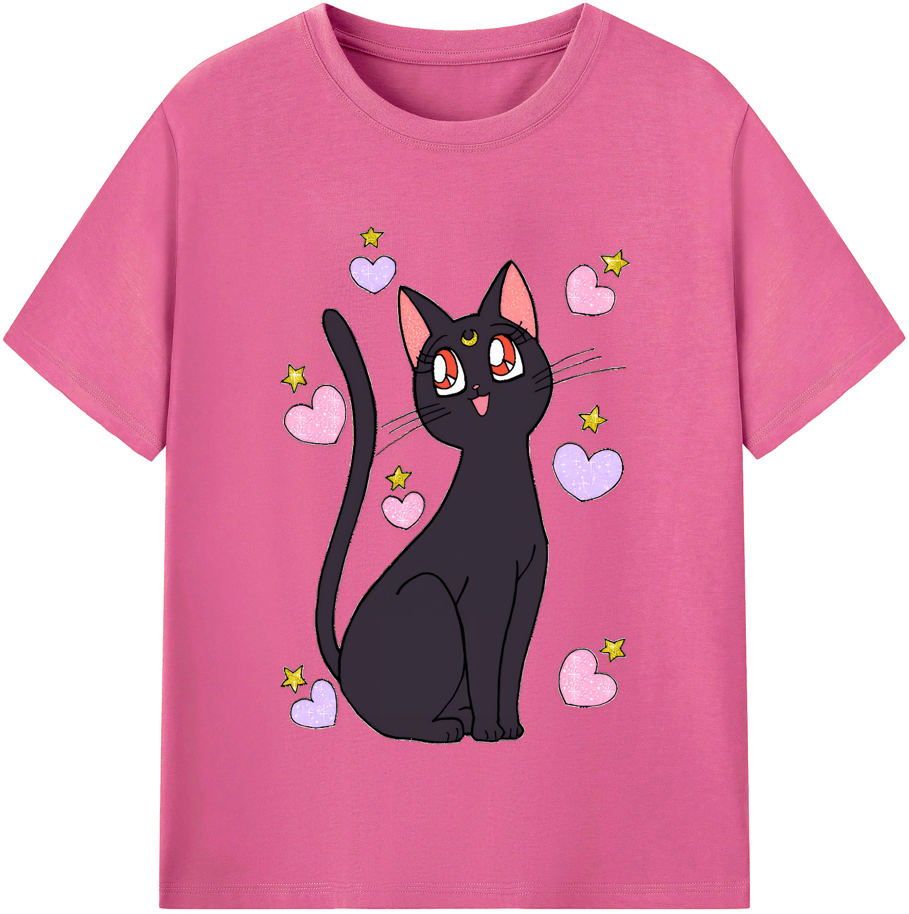 （画像用） 美少女戦士セーラームーン Sailor Moon レディースカジュアルプリントTシャツ（綿100％）