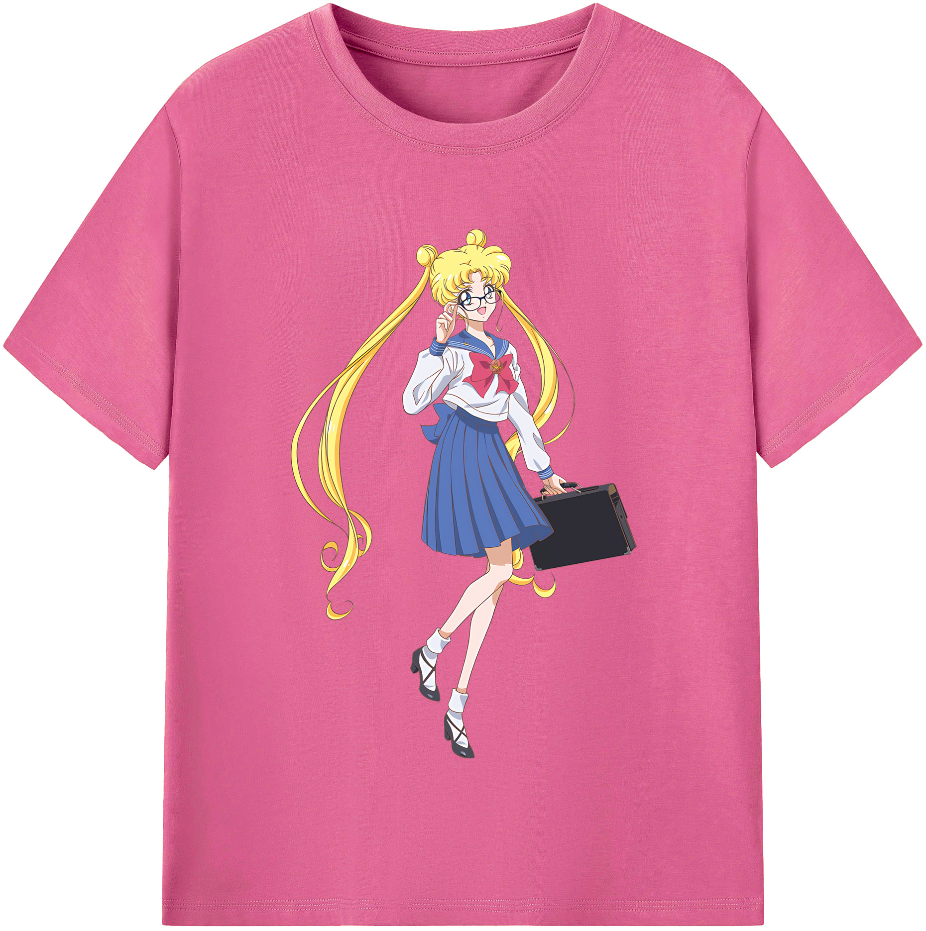 （画像用） 美少女戦士セーラームーン 愛野 美奈子 あいの みなこ Sailor Moon Aino Minako レディースカジュアルプリントTシャツ（綿100％）