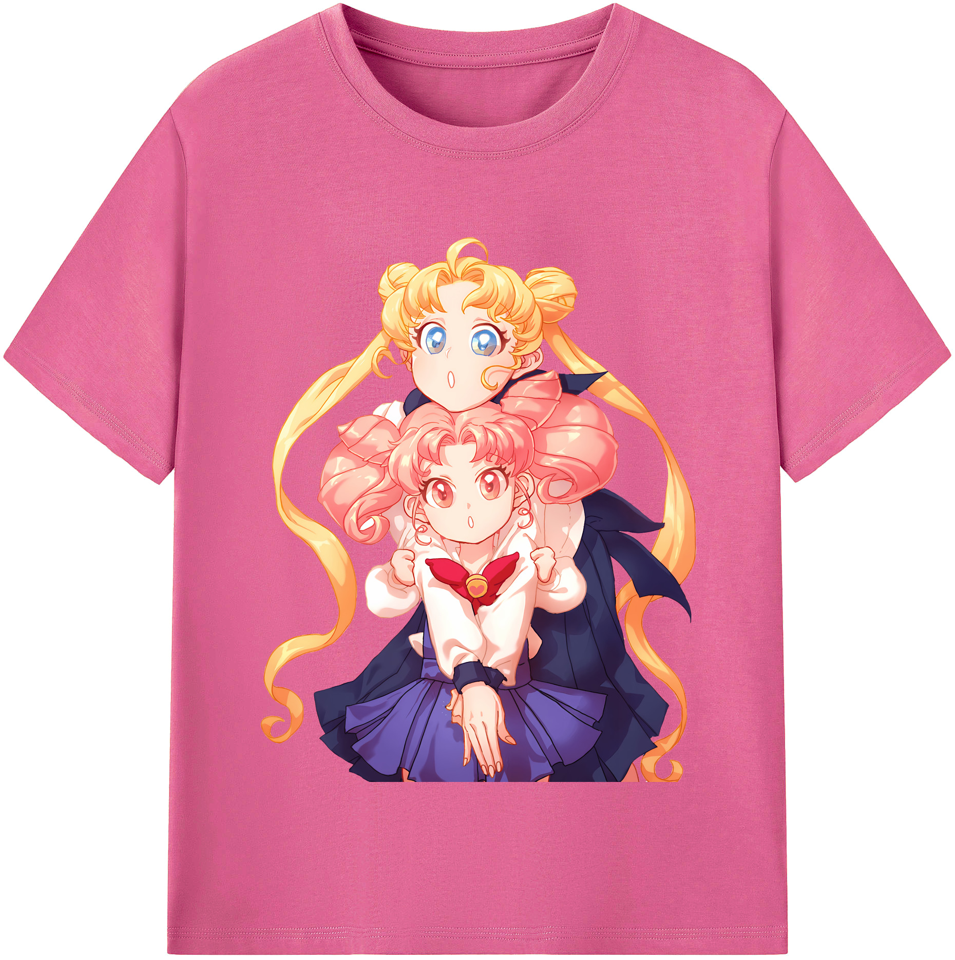 （画像用） 美少女戦士セーラームーン 愛野 美奈子 あいの みなこ Sailor Moon Aino Minako レディースカジュアルプリントTシャツ（綿100％）