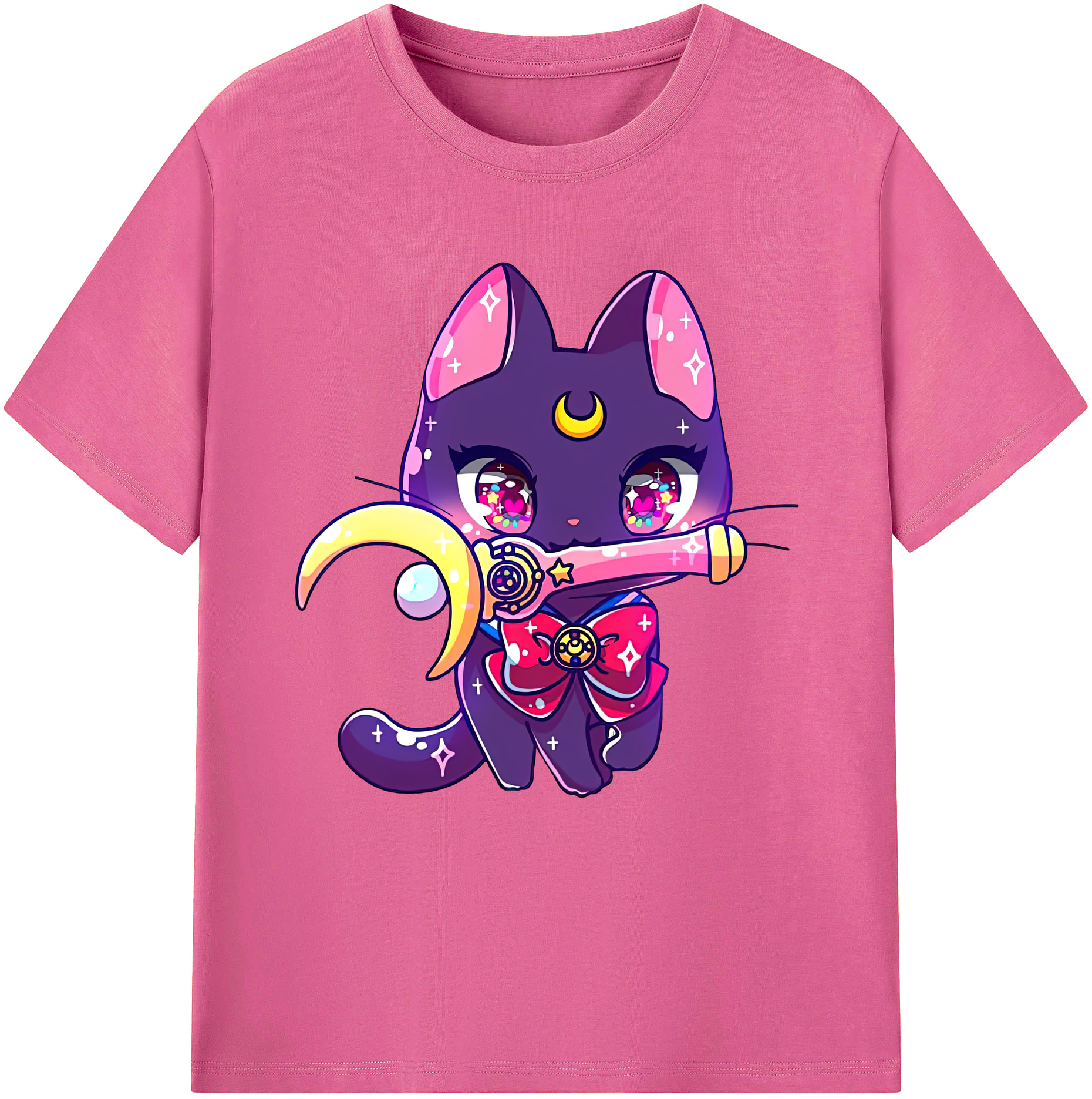 （画像用） 美少女戦士セーラームーン Sailor Moon レディースカジュアルプリントTシャツ（綿100％）
