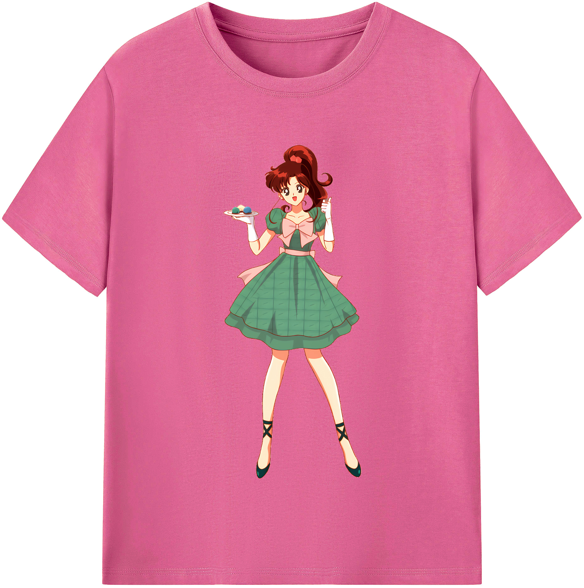 （画像用） 美少女戦士セーラームーン 木野 まこと きの まこと Sailor Moon Kino Makoto （セーラージュピター；Sailor Jupiter） レディースカジュアルプリントTシャツ（綿100％）