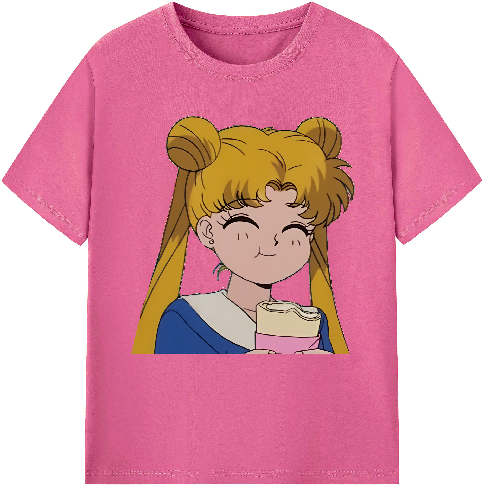（画像用） 美少女戦士セーラームーン 愛野 美奈子 あいの みなこ Sailor Moon Aino Minako レディースカジュアルプリントTシャツ（綿100％）