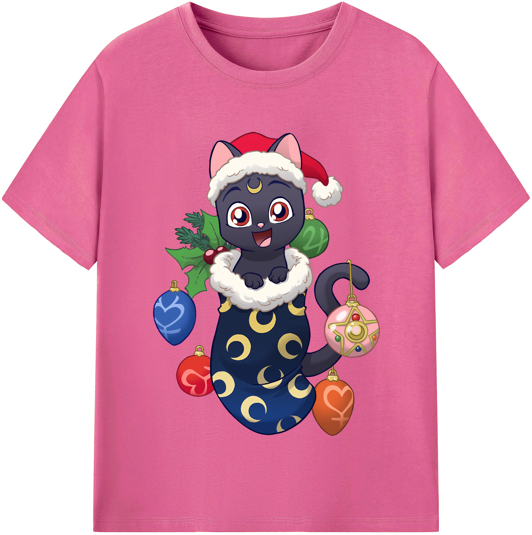 （画像用） 美少女戦士セーラームーン Sailor Moon レディースカジュアルプリントTシャツ（綿100％）