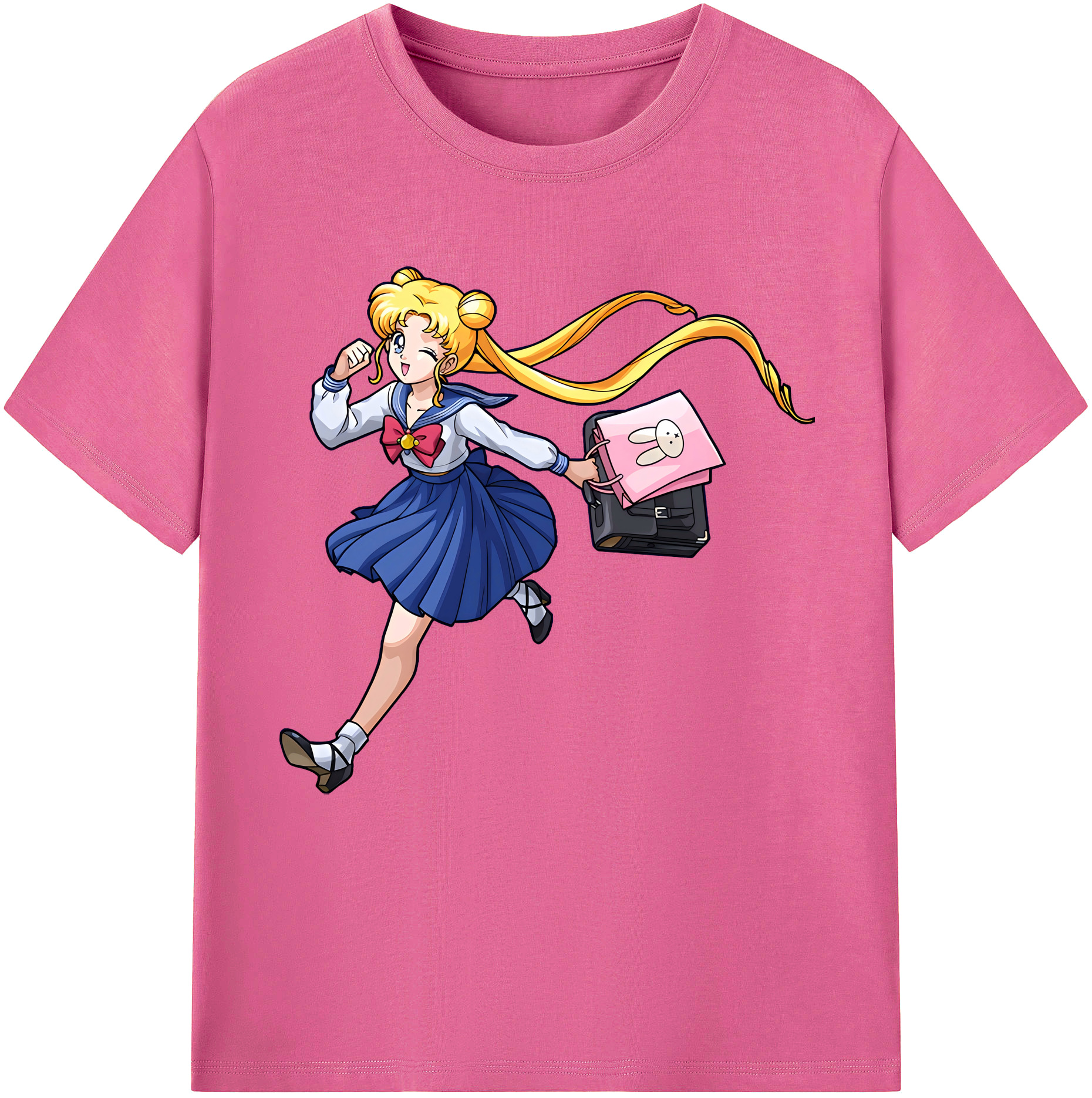 （画像用） 美少女戦士セーラームーン 愛野 美奈子 あいの みなこ Sailor Moon Aino Minako レディースカジュアルプリントTシャツ（綿100％）