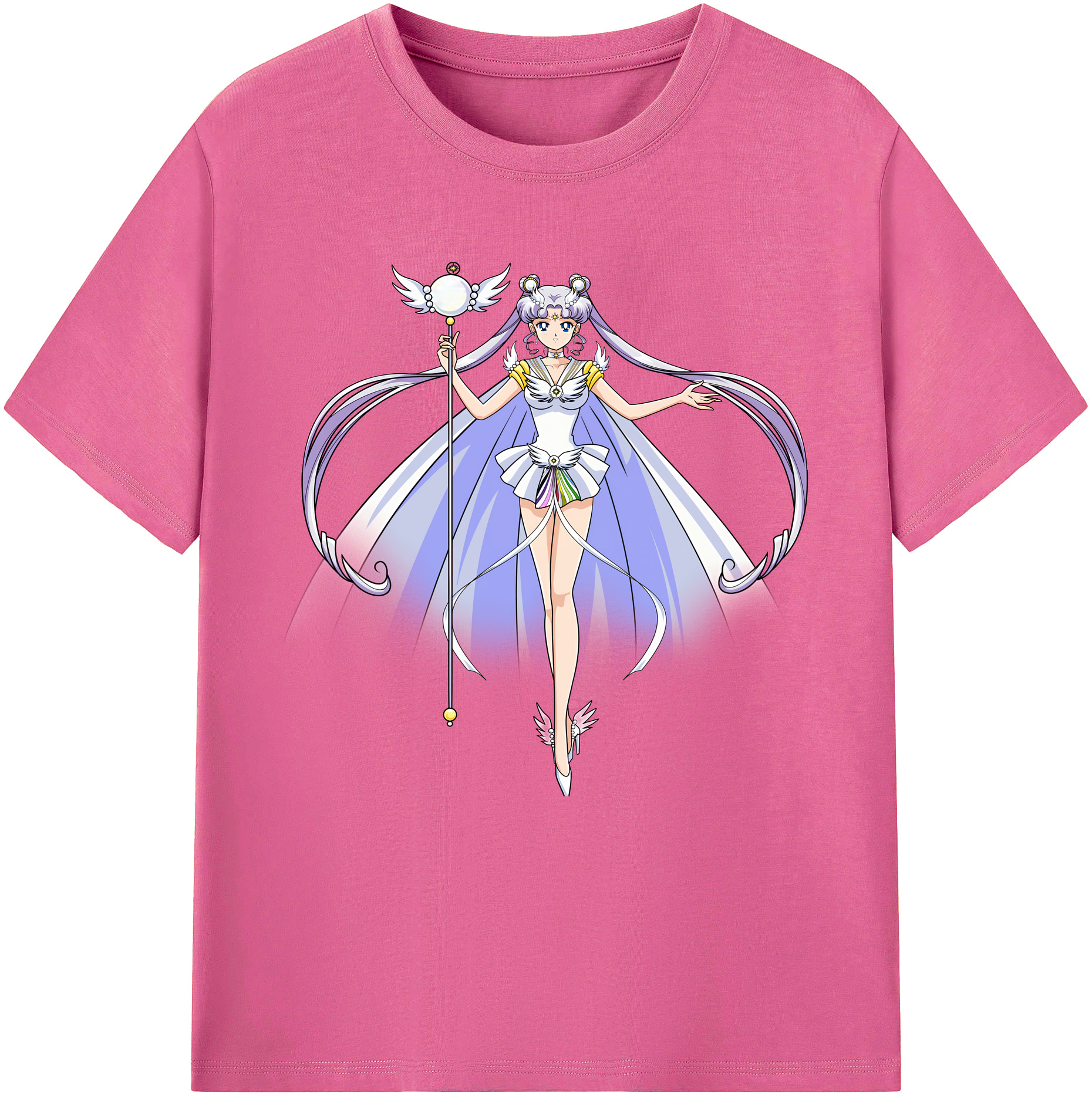 （画像用） 美少女戦士セーラームーン 月野 うさぎ つきの うさぎ Sailor Moon Tsukino Usagi レディースカジュアルプリントTシャツ（綿100％）