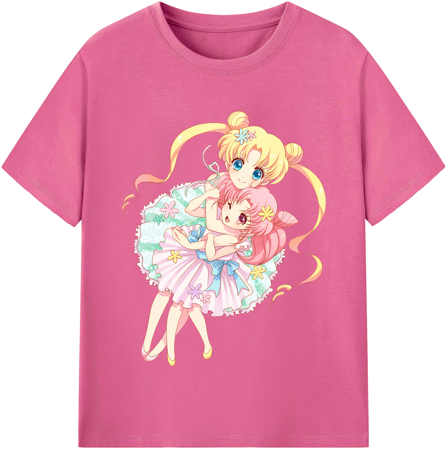 （画像用） 美少女戦士セーラームーン 愛野 美奈子 あいの みなこ Sailor Moon Aino Minako レディースカジュアルプリントTシャツ（綿100％）