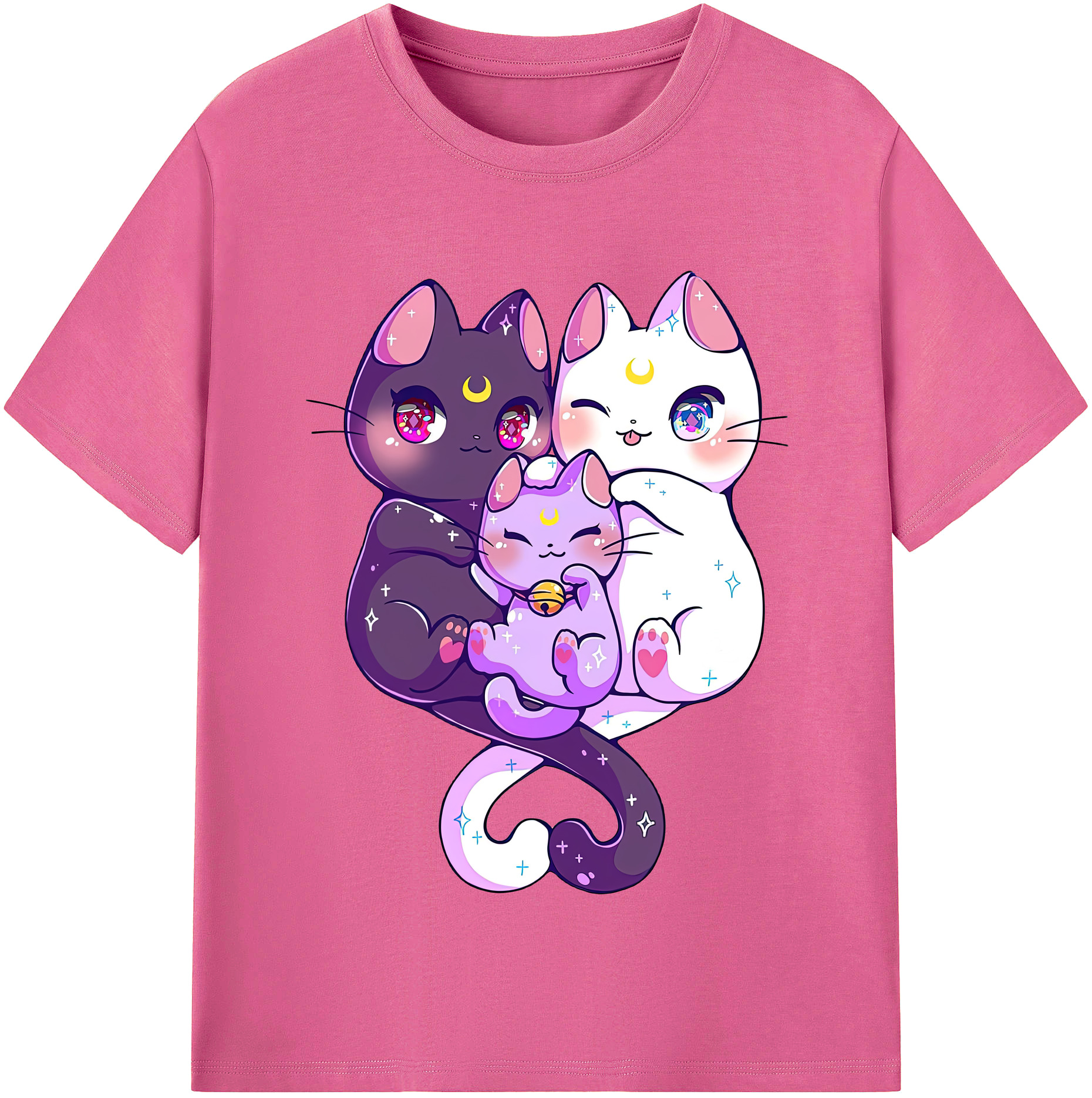 （画像用） 美少女戦士セーラームーン Sailor Moon レディースカジュアルプリントTシャツ（綿100％）
