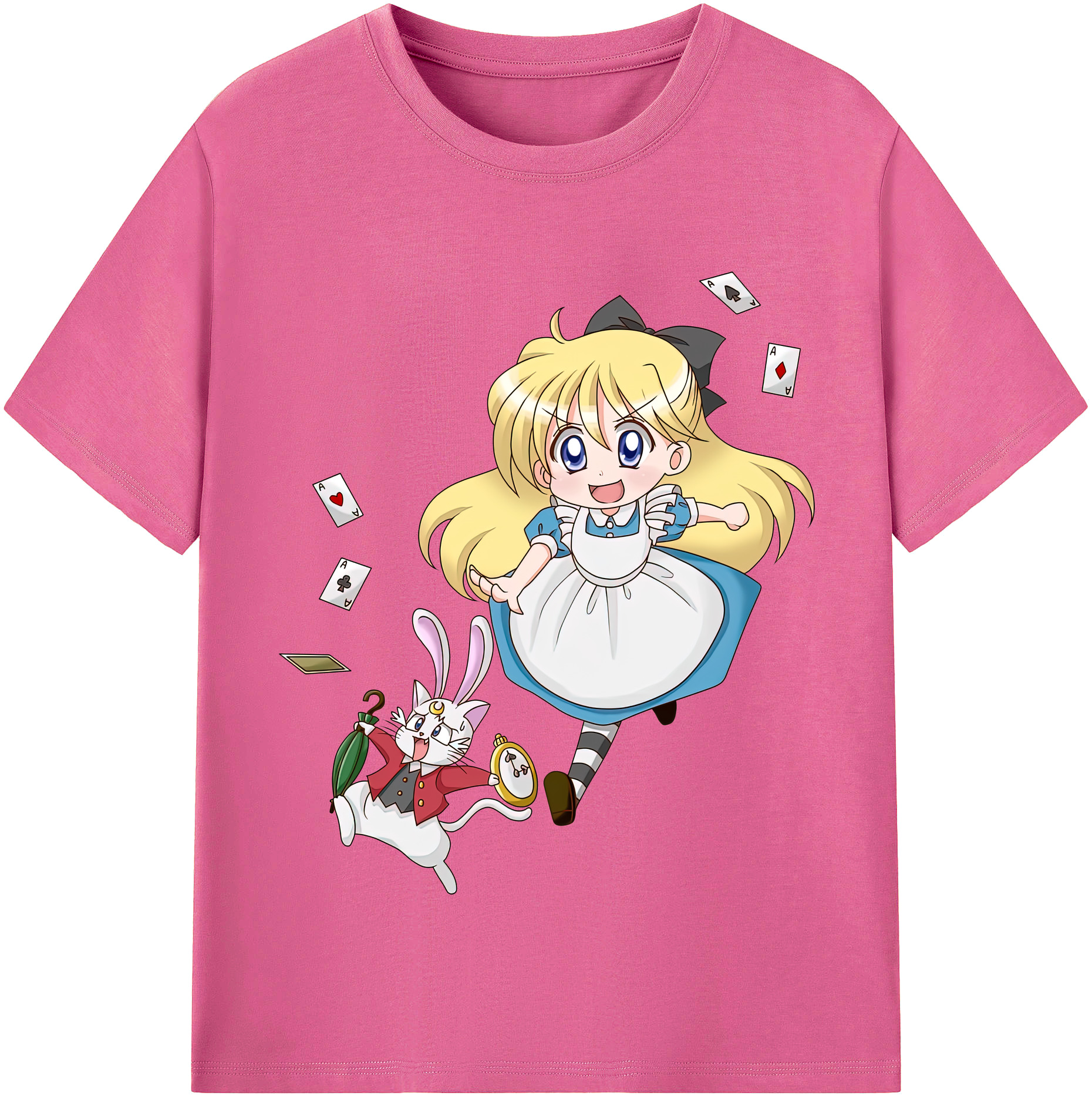 （画像用） 美少女戦士セーラームーン 愛野 美奈子 あいの みなこ Sailor Moon Aino Minako レディースカジュアルプリントTシャツ（綿100％）