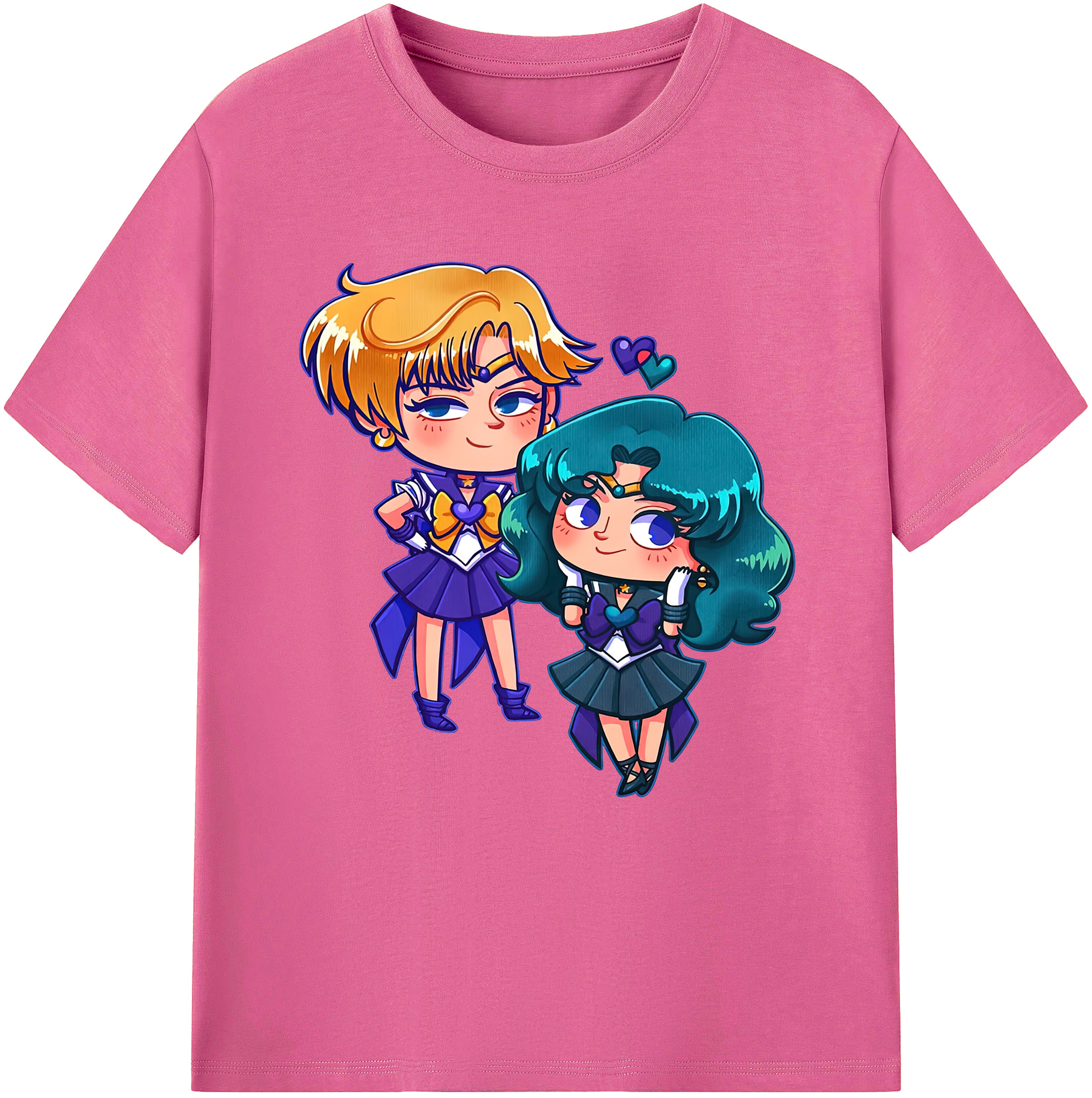 （画像用） 美少女戦士セーラームーン 天王はるか Sailor Moon Tenoh Haruka レディースカジュアルプリントTシャツ（綿100％）