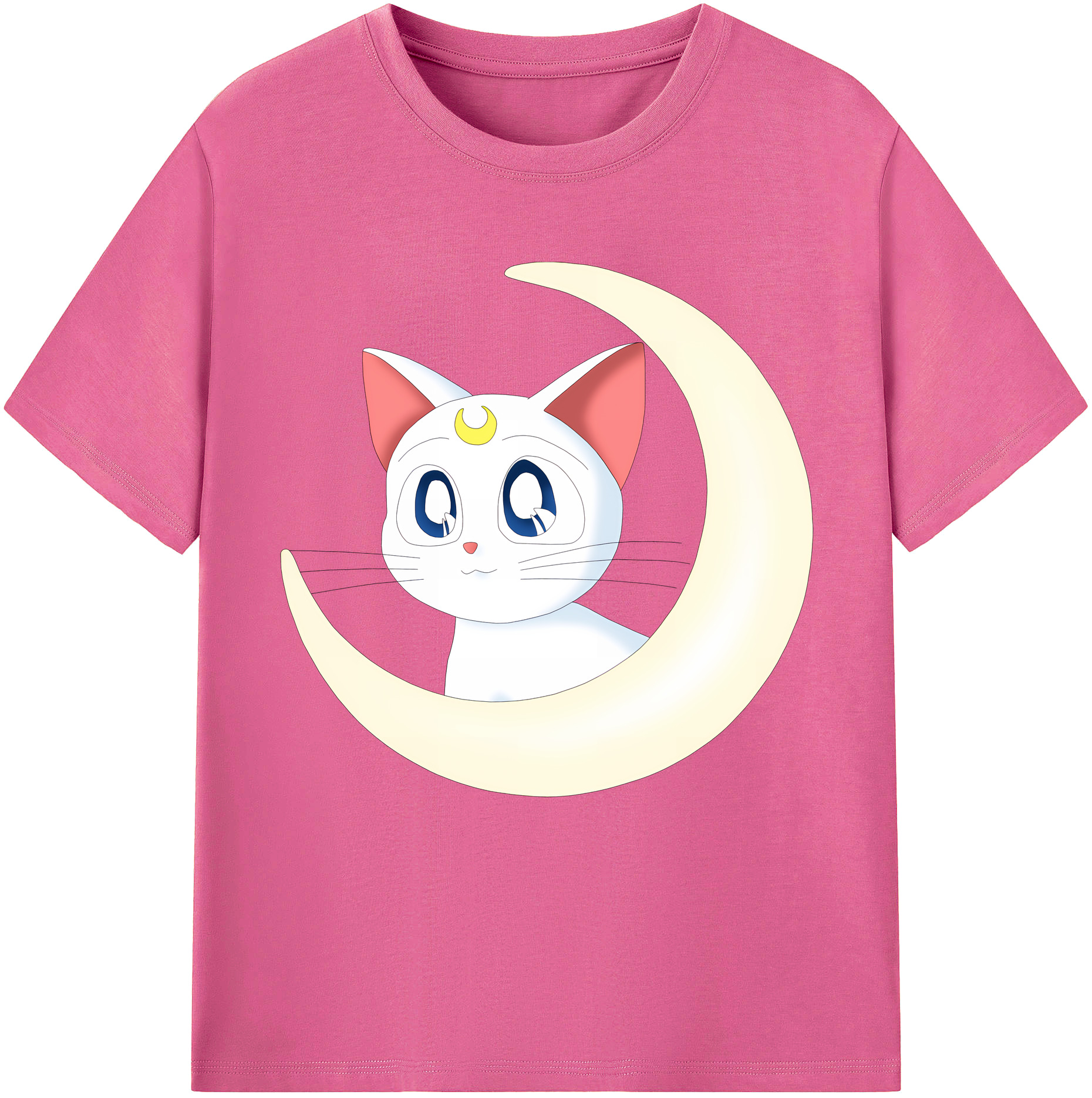 （画像用） 美少女戦士セーラームーン Sailor Moon レディースカジュアルプリントTシャツ（綿100％）