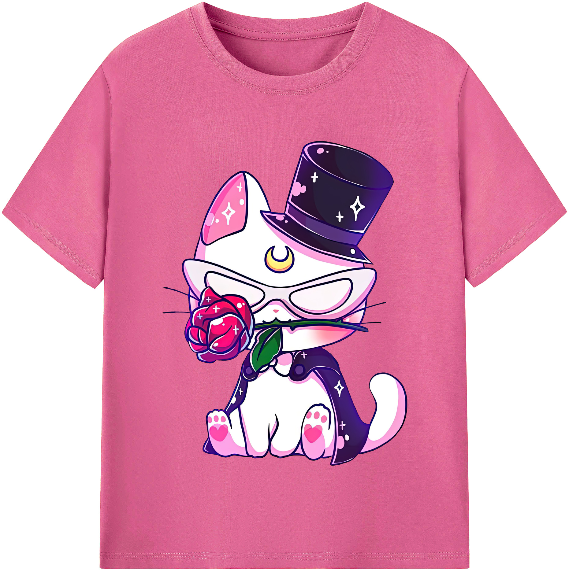 （画像用） 美少女戦士セーラームーン Sailor Moon レディースカジュアルプリントTシャツ（綿100％）