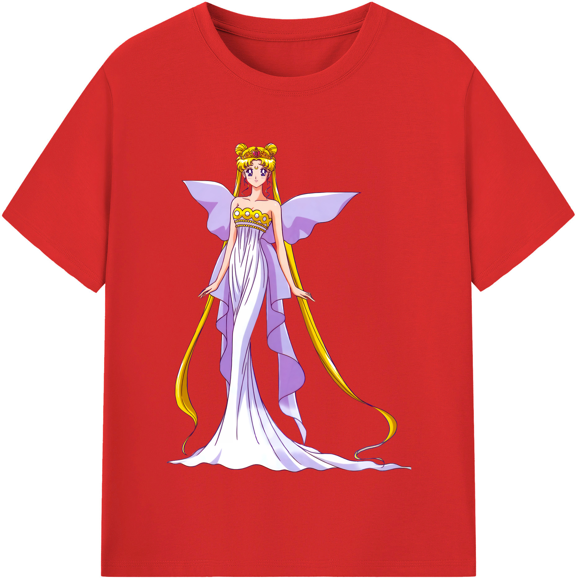 （画像用） 美少女戦士セーラームーン 愛野 美奈子 あいの みなこ Sailor Moon Aino Minako レディースカジュアルプリントTシャツ（綿100％）