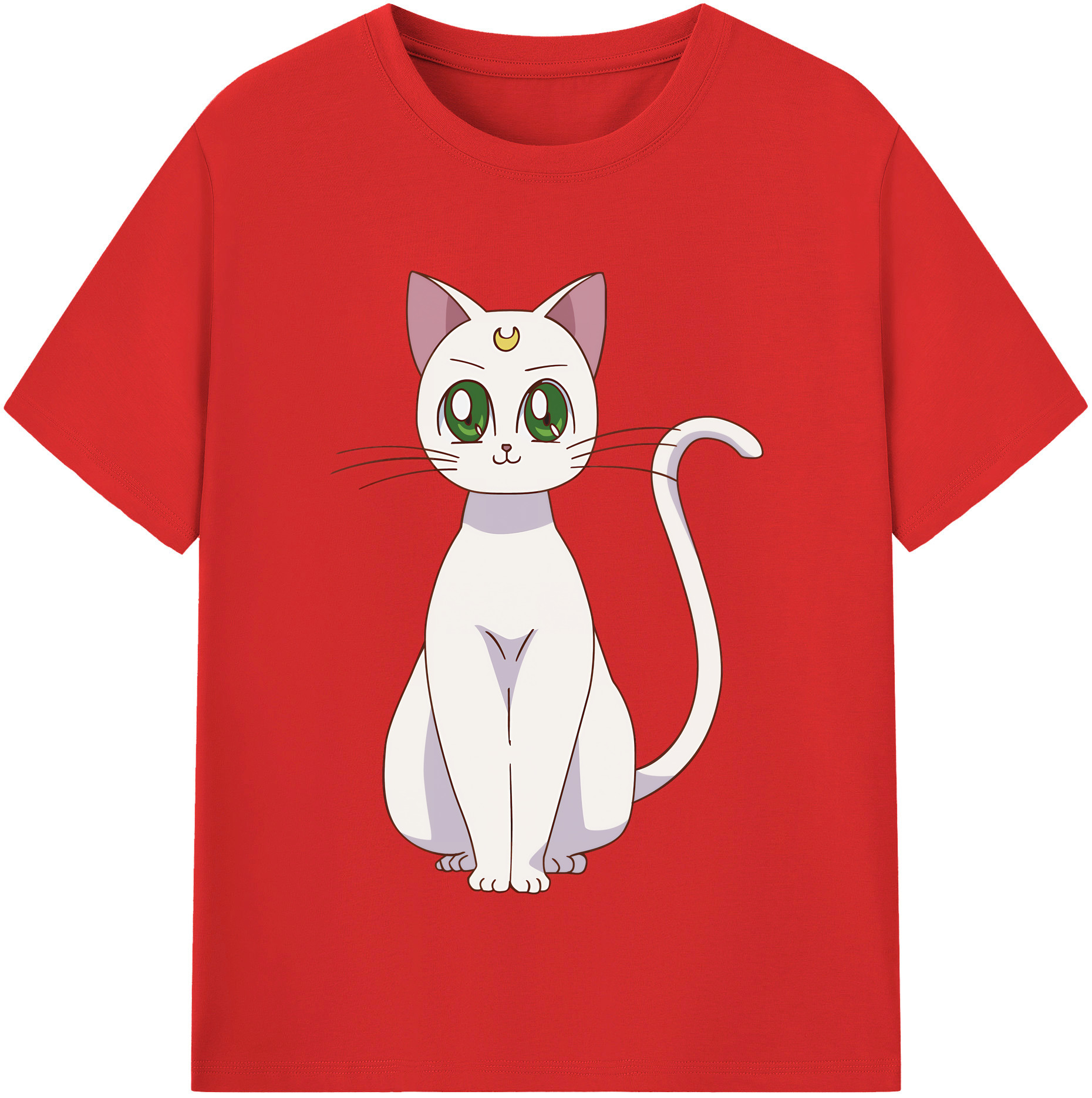 （画像用） 美少女戦士セーラームーン Sailor Moon レディースカジュアルプリントTシャツ（綿100％）