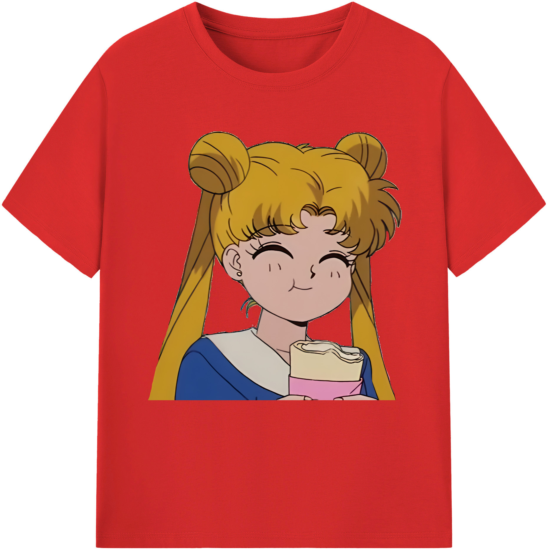 （画像用） 美少女戦士セーラームーン 愛野 美奈子 あいの みなこ Sailor Moon Aino Minako レディースカジュアルプリントTシャツ（綿100％）