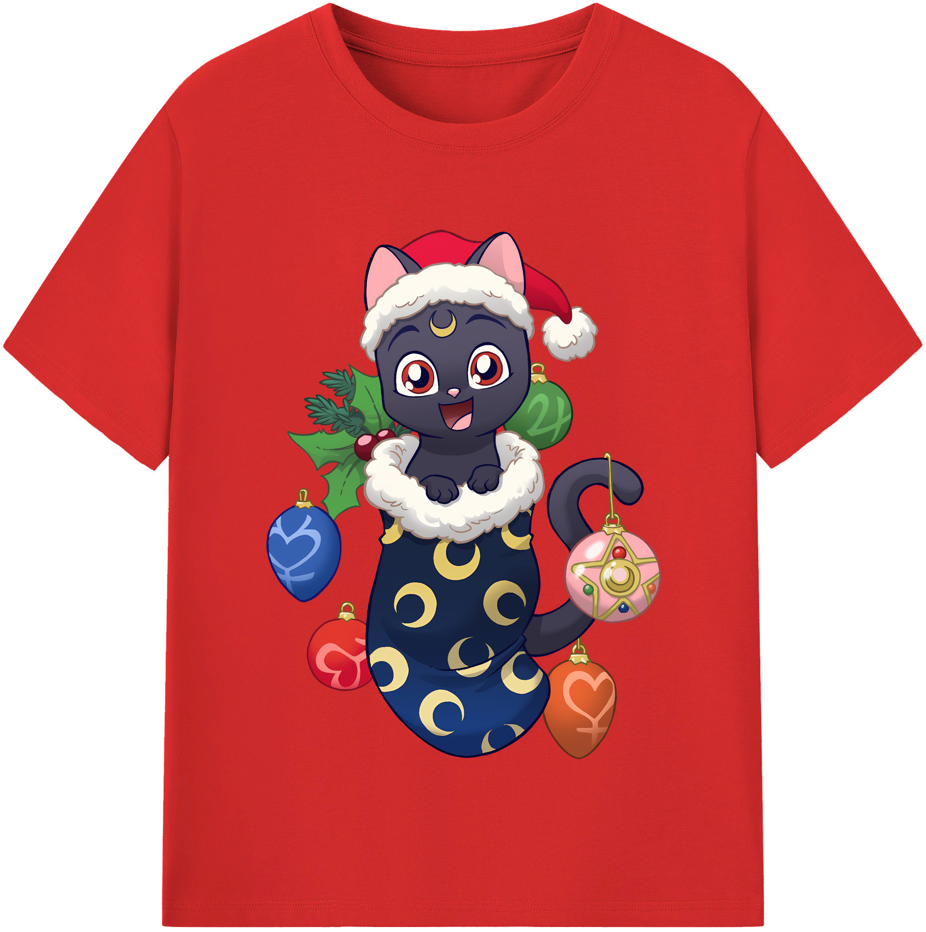 （画像用） 美少女戦士セーラームーン Sailor Moon レディースカジュアルプリントTシャツ（綿100％）