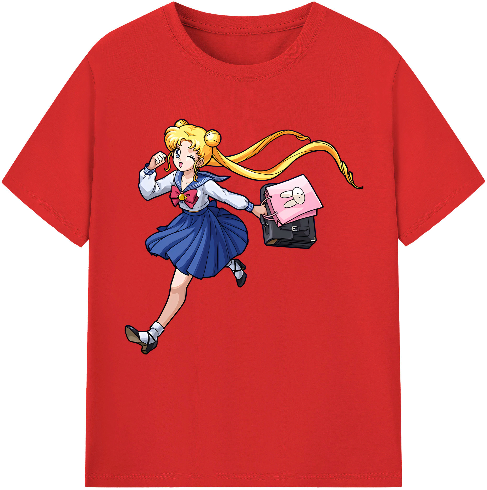 （画像用） 美少女戦士セーラームーン 愛野 美奈子 あいの みなこ Sailor Moon Aino Minako レディースカジュアルプリントTシャツ（綿100％）