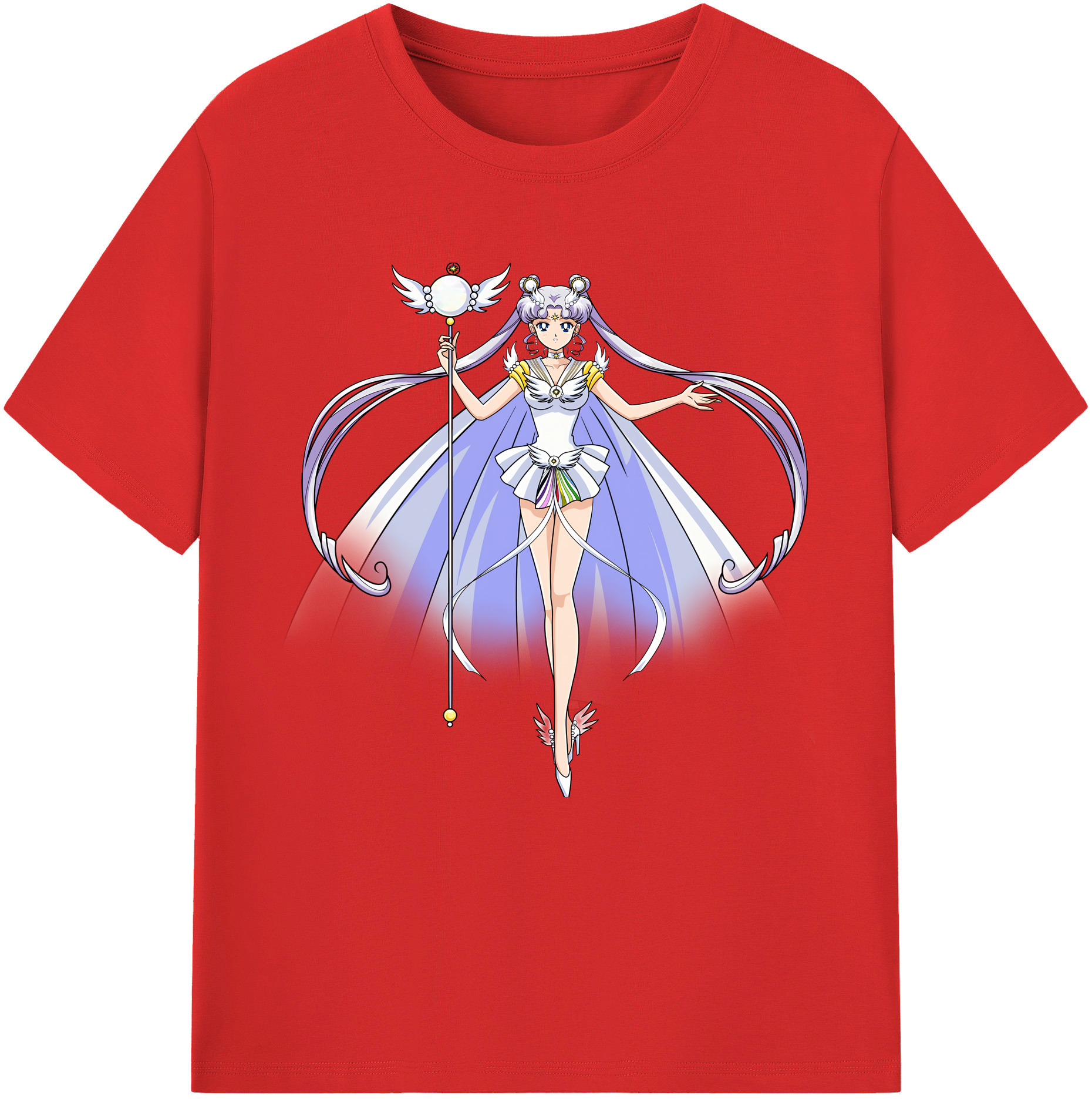 （画像用） 美少女戦士セーラームーン 月野 うさぎ つきの うさぎ Sailor Moon Tsukino Usagi レディースカジュアルプリントTシャツ（綿100％）
