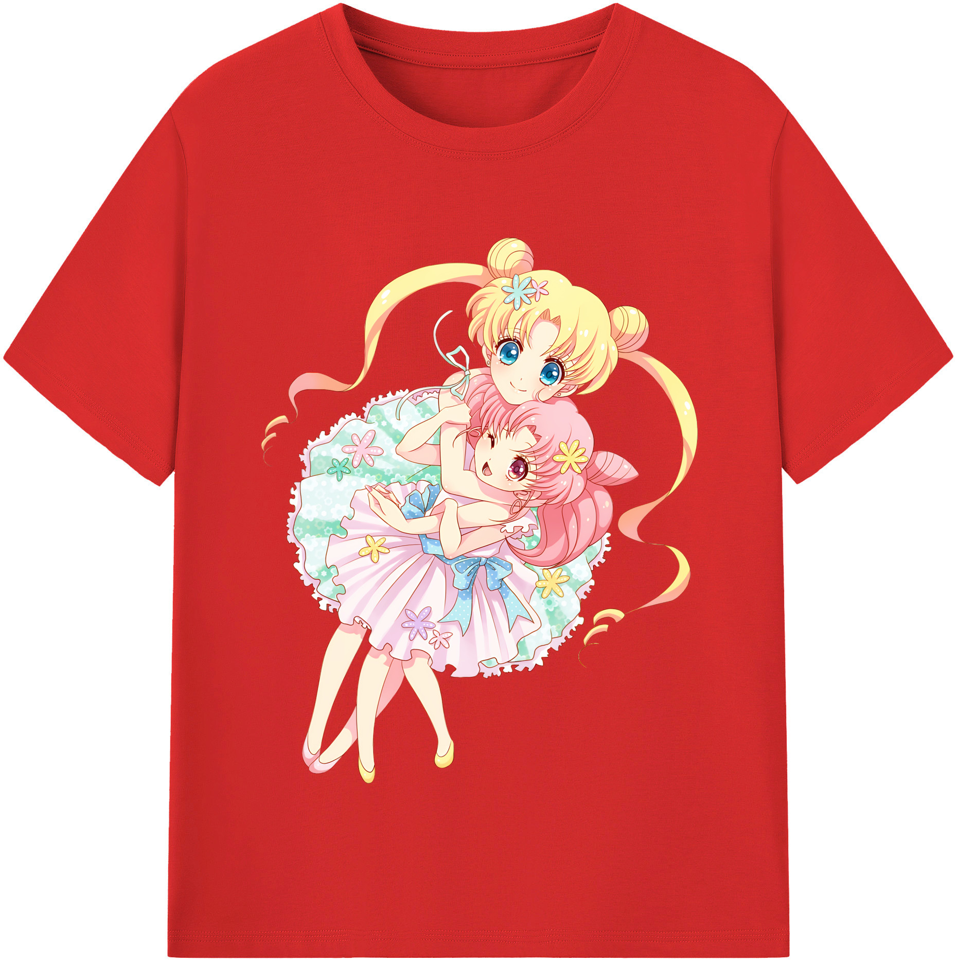 （画像用） 美少女戦士セーラームーン 愛野 美奈子 あいの みなこ Sailor Moon Aino Minako レディースカジュアルプリントTシャツ（綿100％）