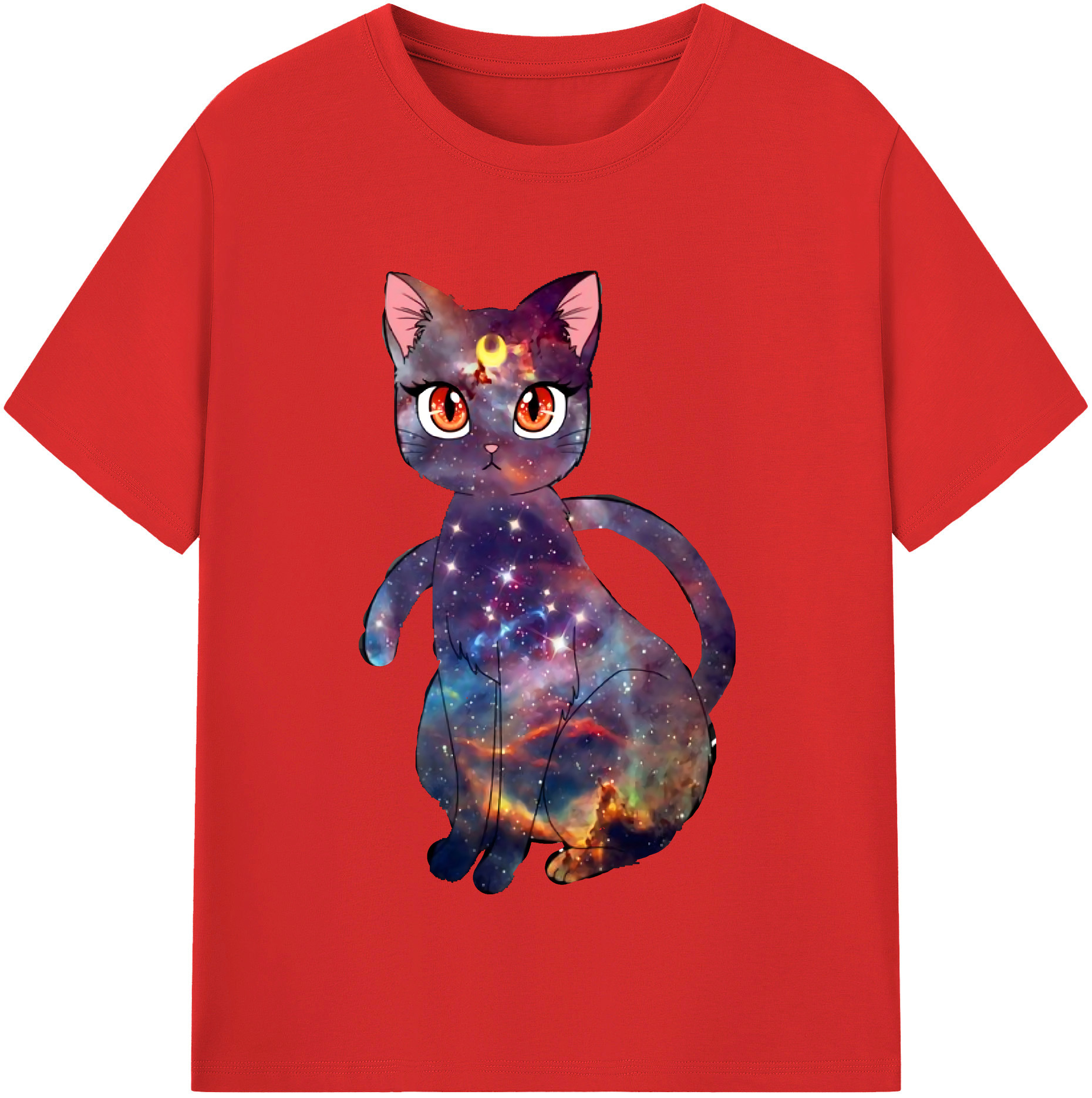（画像用） 美少女戦士セーラームーン Sailor Moon レディースカジュアルプリントTシャツ（綿100％）