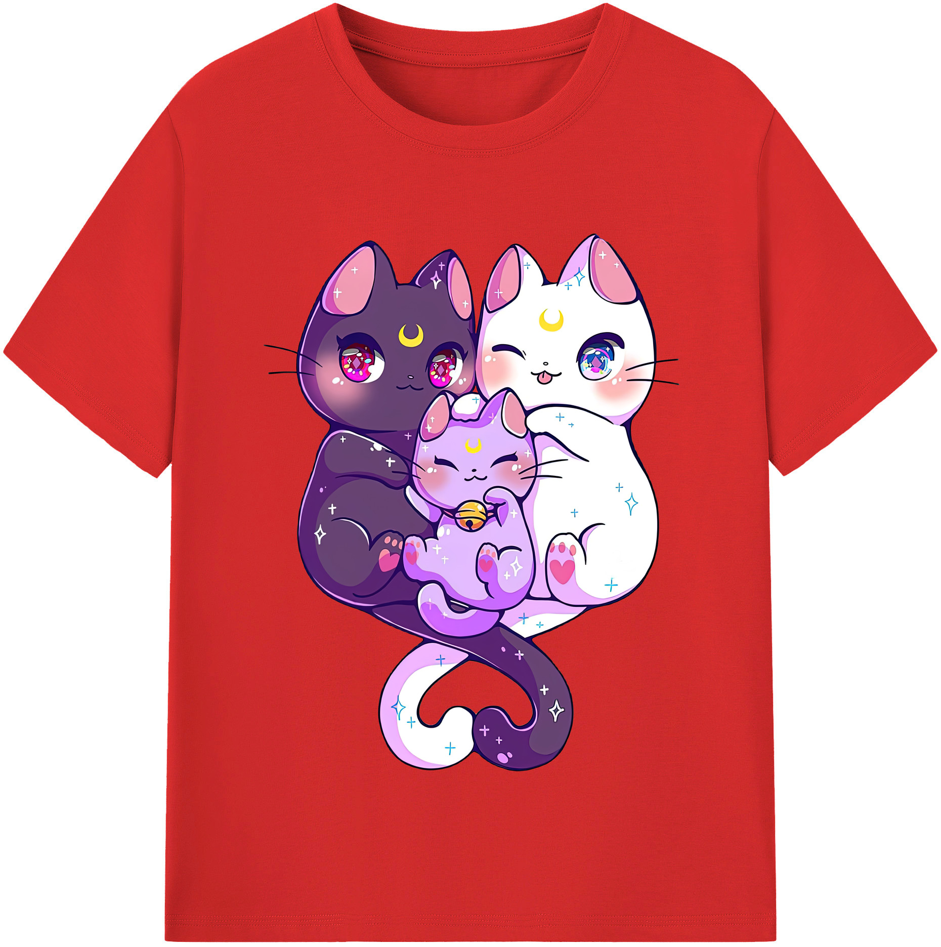 （画像用） 美少女戦士セーラームーン Sailor Moon レディースカジュアルプリントTシャツ（綿100％）