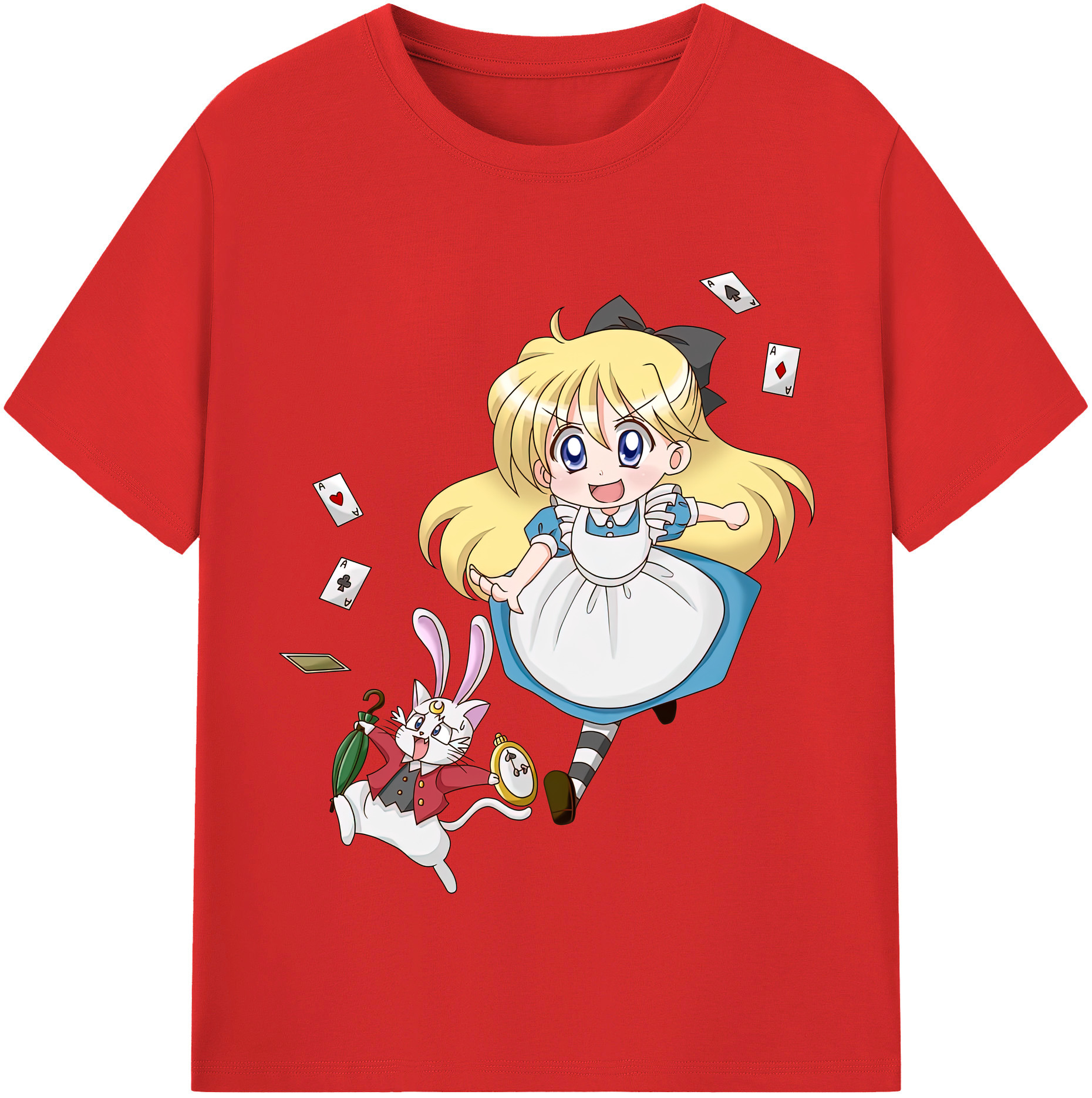 （画像用） 美少女戦士セーラームーン 愛野 美奈子 あいの みなこ Sailor Moon Aino Minako レディースカジュアルプリントTシャツ（綿100％）