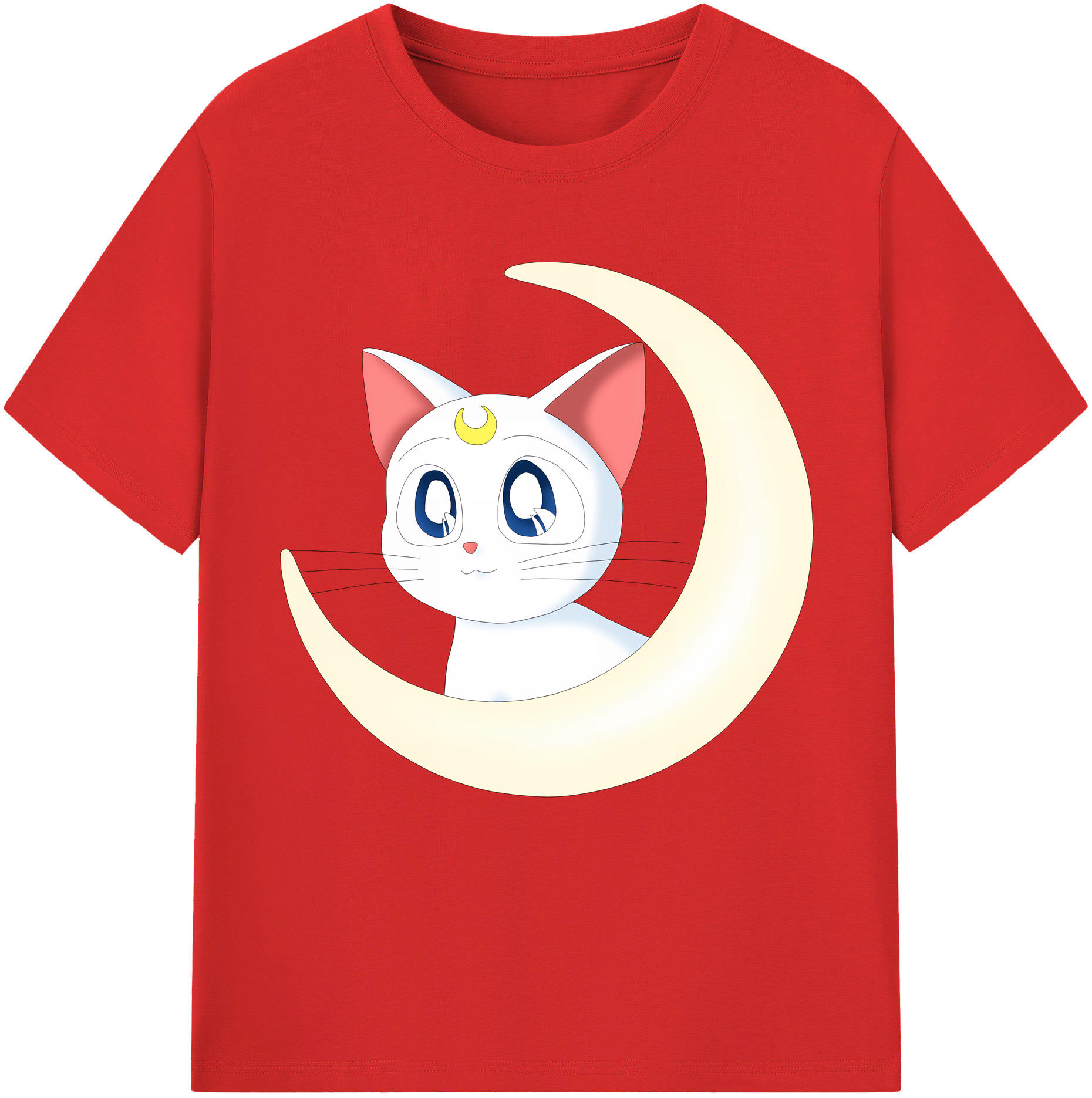 （画像用） 美少女戦士セーラームーン Sailor Moon レディースカジュアルプリントTシャツ（綿100％）