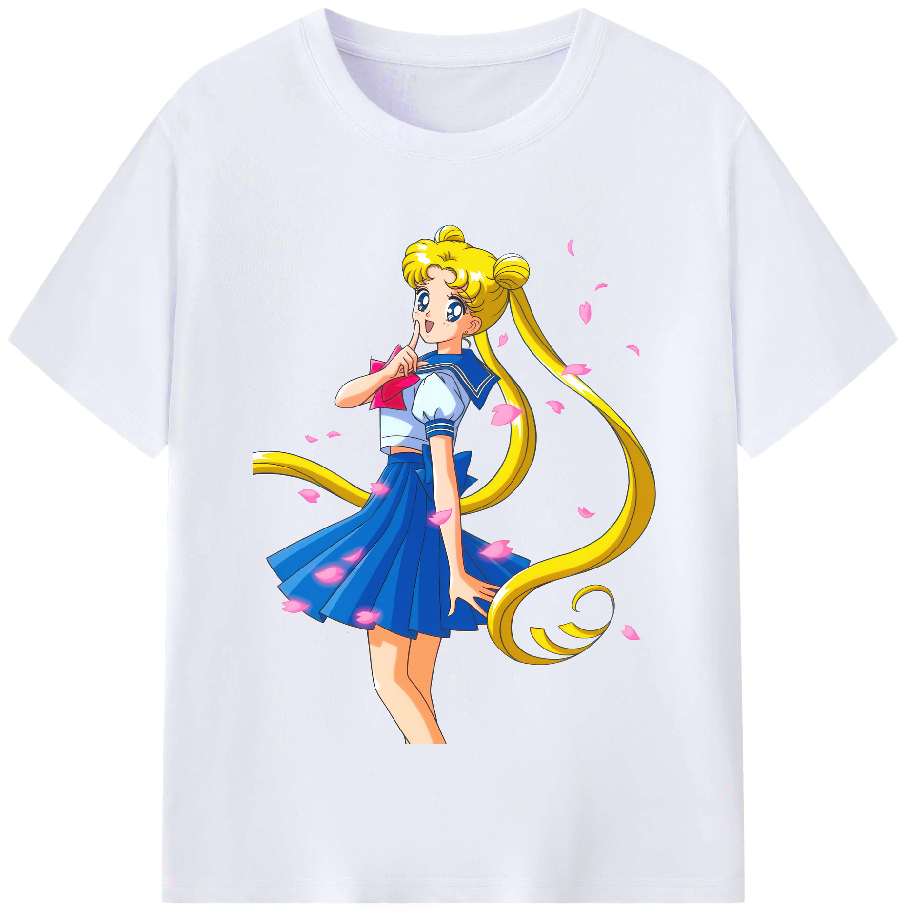 （画像用） 美少女戦士セーラームーン 愛野 美奈子 あいの みなこ Sailor Moon Aino Minako レディースカジュアルプリントTシャツ（綿100％）