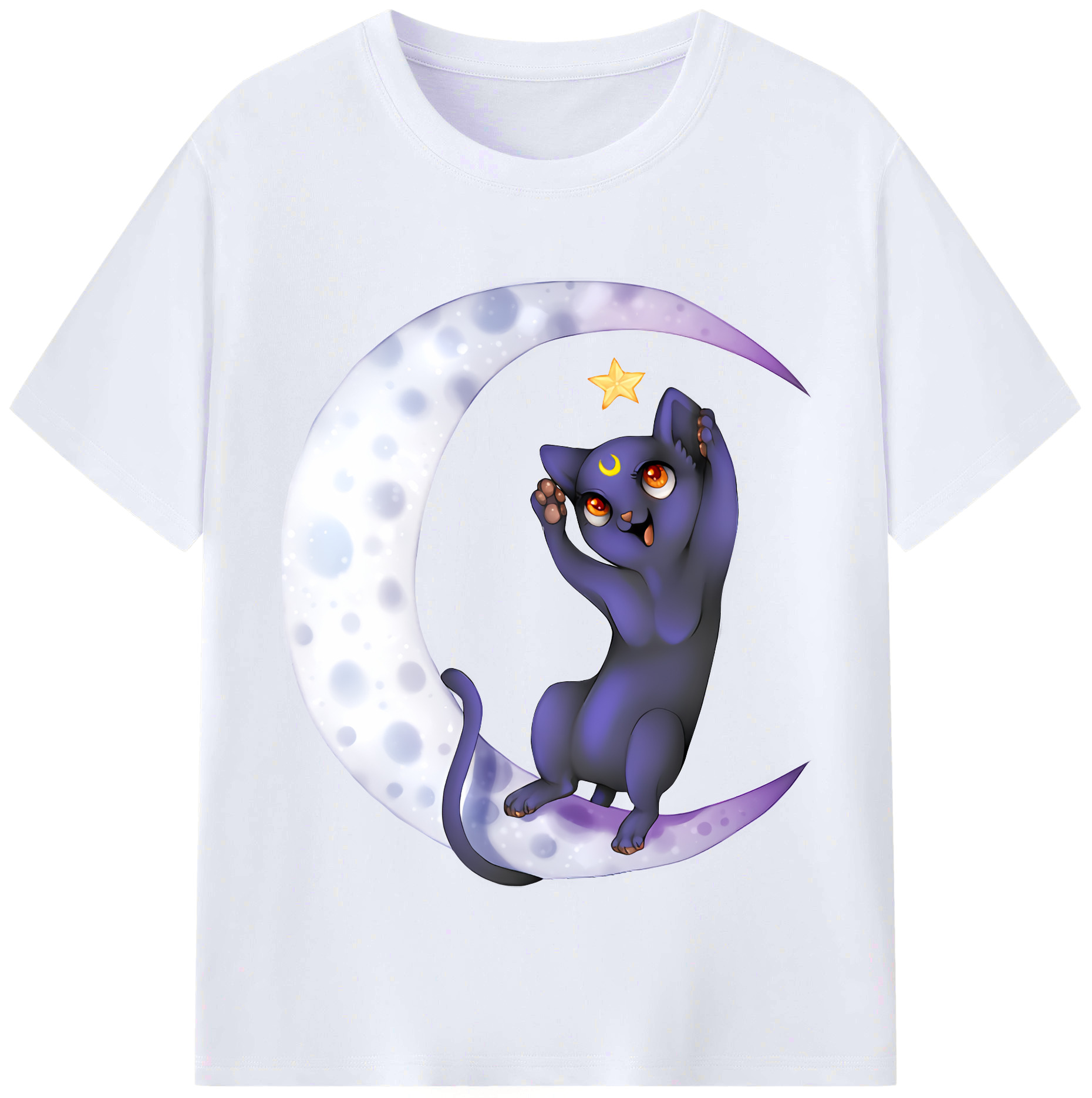（画像用） 美少女戦士セーラームーン Sailor Moon レディースカジュアルプリントTシャツ（綿100％）
