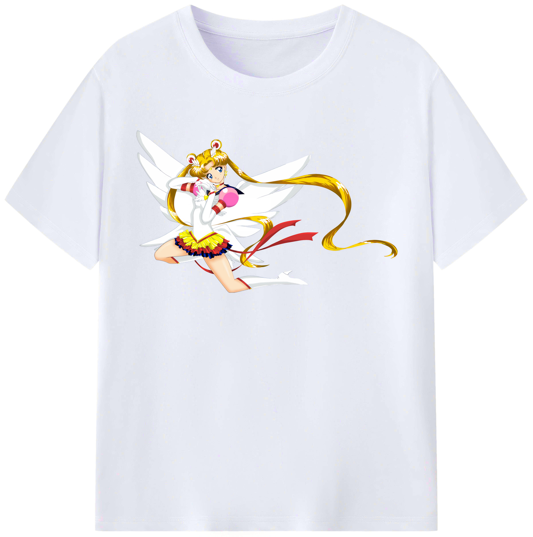 （画像用） 美少女戦士セーラームーン 月野 うさぎ つきの うさぎ Sailor Moon Tsukino Usagi レディースカジュアルプリントTシャツ（綿100％）