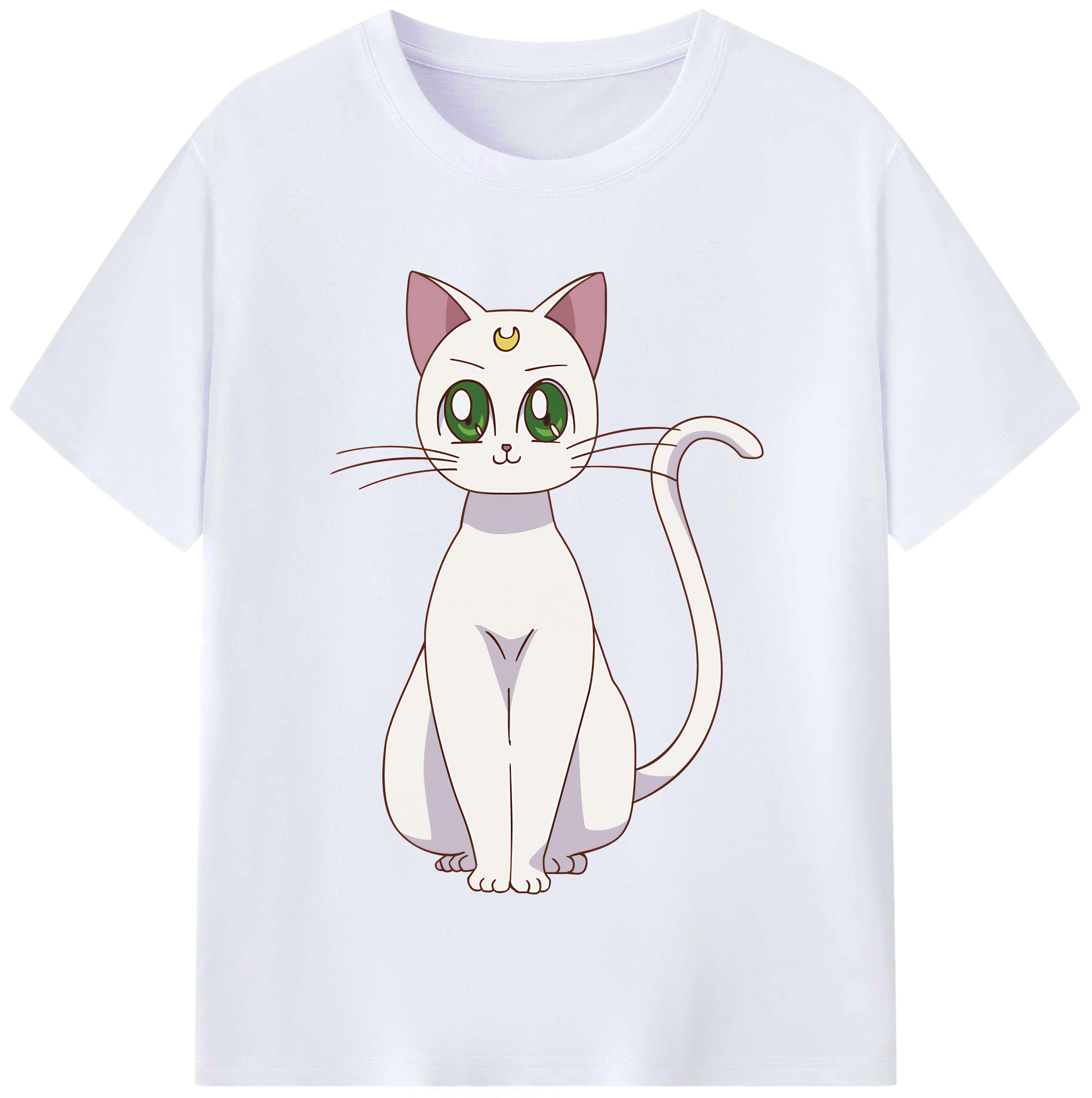 （画像用） 美少女戦士セーラームーン Sailor Moon レディースカジュアルプリントTシャツ（綿100％）