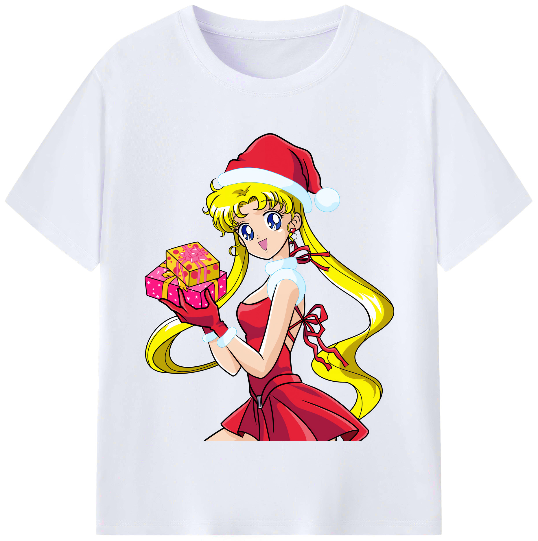 （画像用） 美少女戦士セーラームーン 月野 うさぎ つきの うさぎ Sailor Moon Tsukino Usagi レディースカジュアルプリントTシャツ（綿100％）