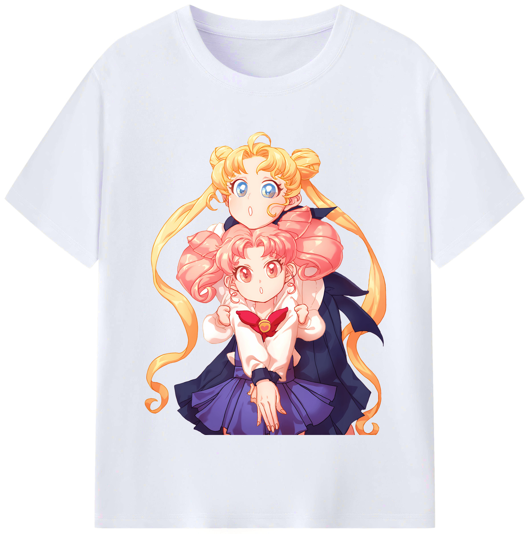 （画像用） 美少女戦士セーラームーン 愛野 美奈子 あいの みなこ Sailor Moon Aino Minako レディースカジュアルプリントTシャツ（綿100％）