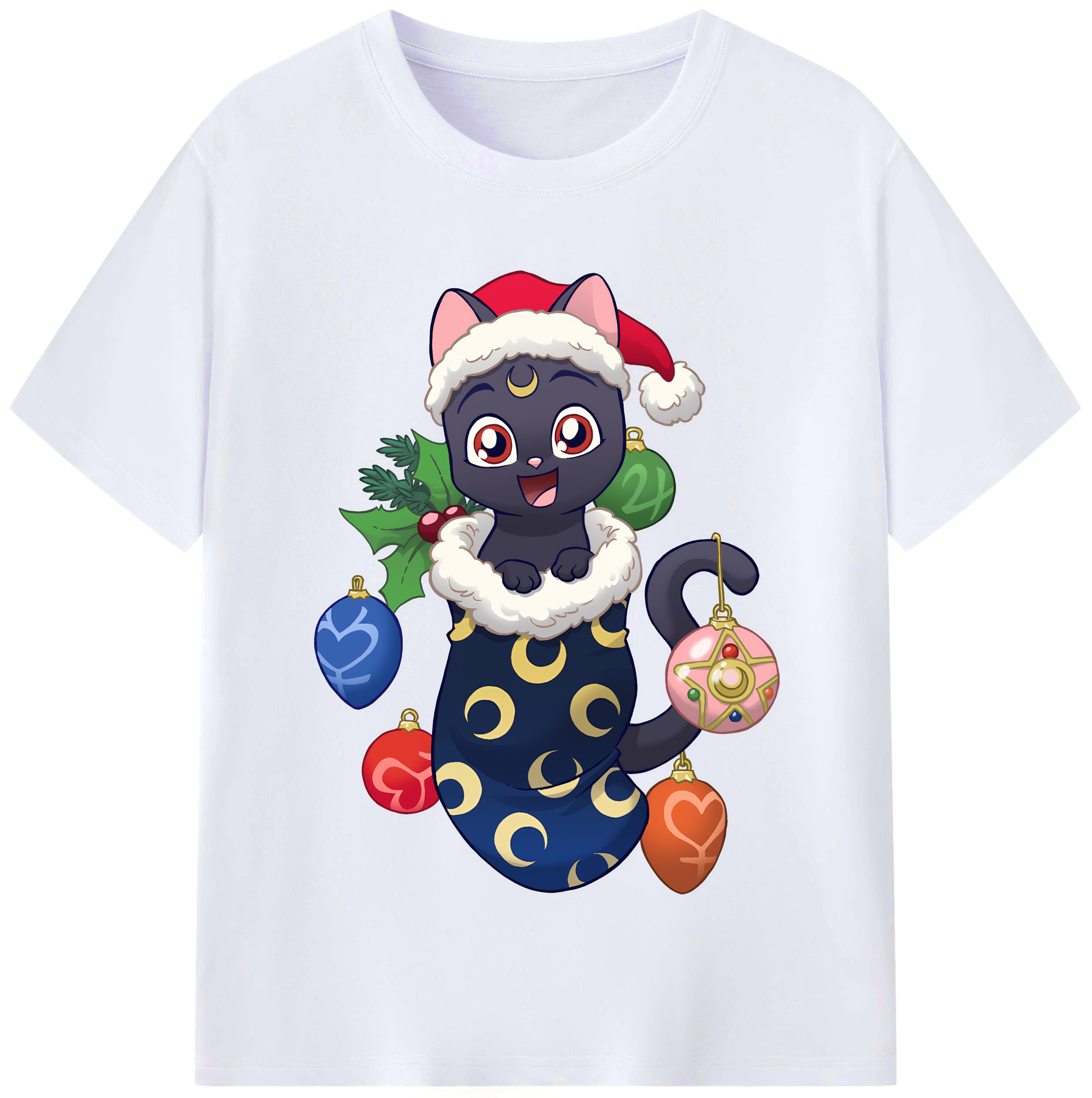 （画像用） 美少女戦士セーラームーン Sailor Moon レディースカジュアルプリントTシャツ（綿100％）