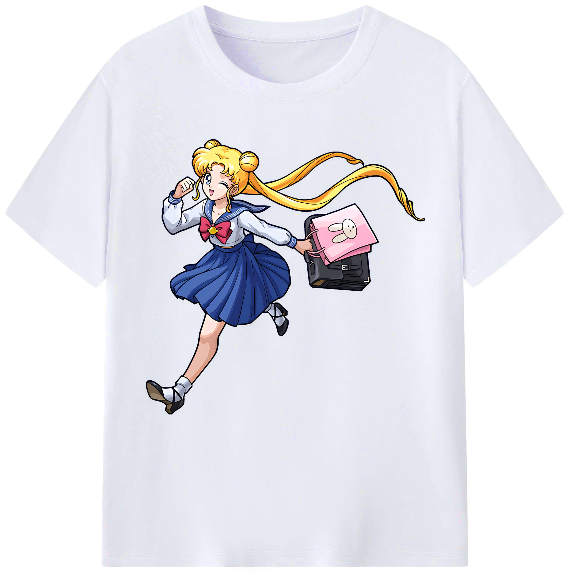 （画像用） 美少女戦士セーラームーン 愛野 美奈子 あいの みなこ Sailor Moon Aino Minako レディースカジュアルプリントTシャツ（綿100％）