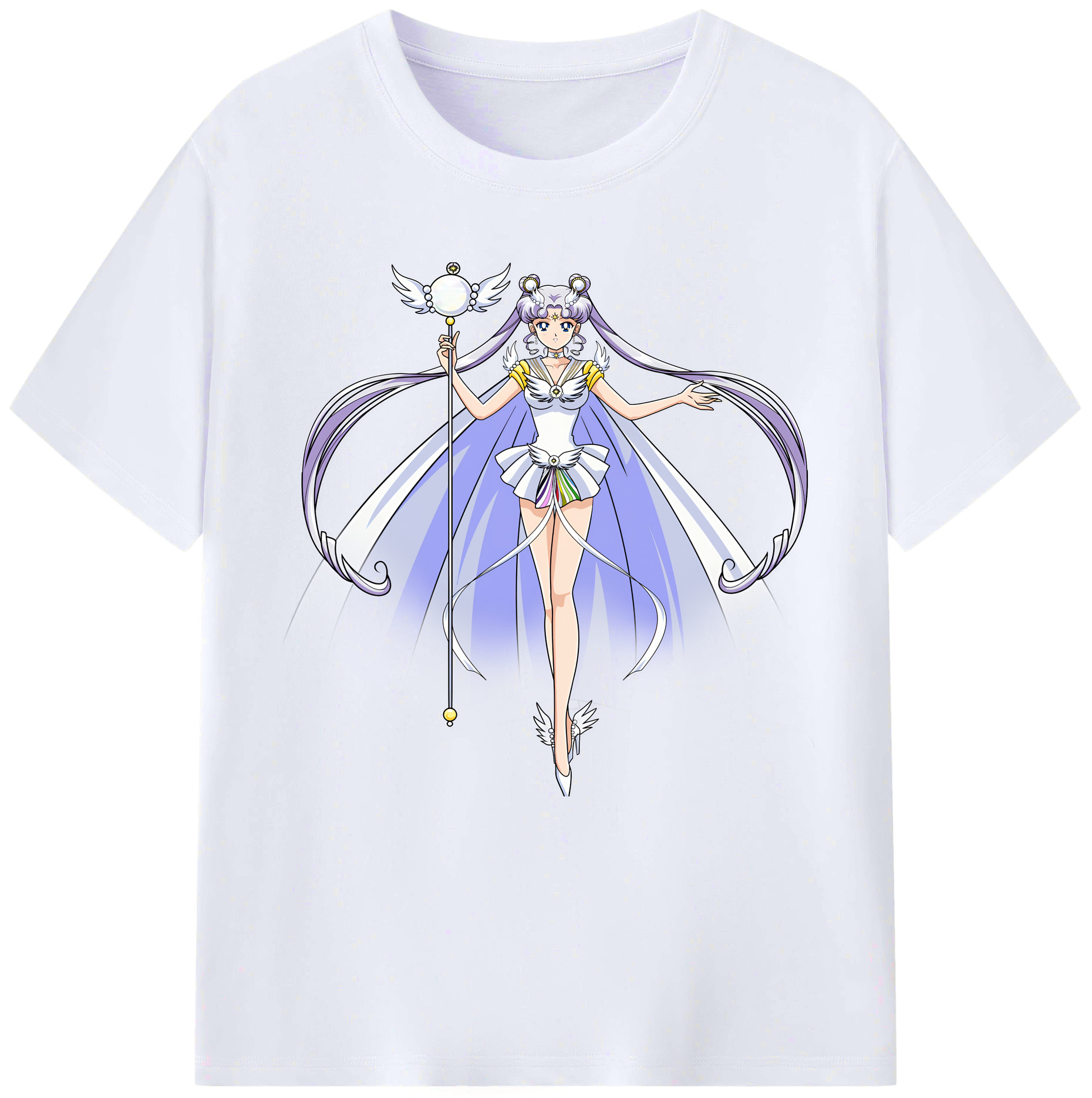 （画像用） 美少女戦士セーラームーン 月野 うさぎ つきの うさぎ Sailor Moon Tsukino Usagi レディースカジュアルプリントTシャツ（綿100％）