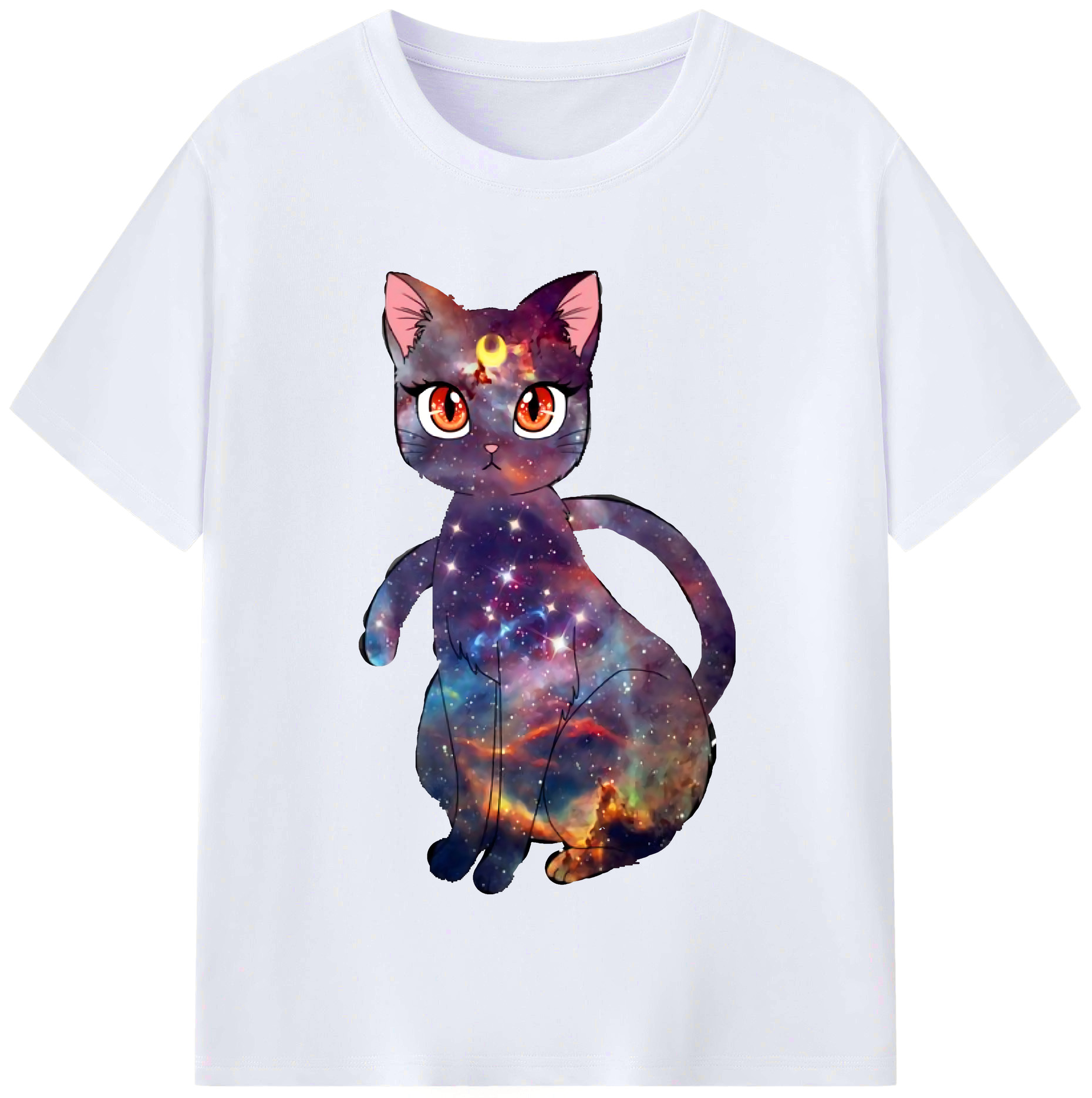 （画像用） 美少女戦士セーラームーン Sailor Moon レディースカジュアルプリントTシャツ（綿100％）